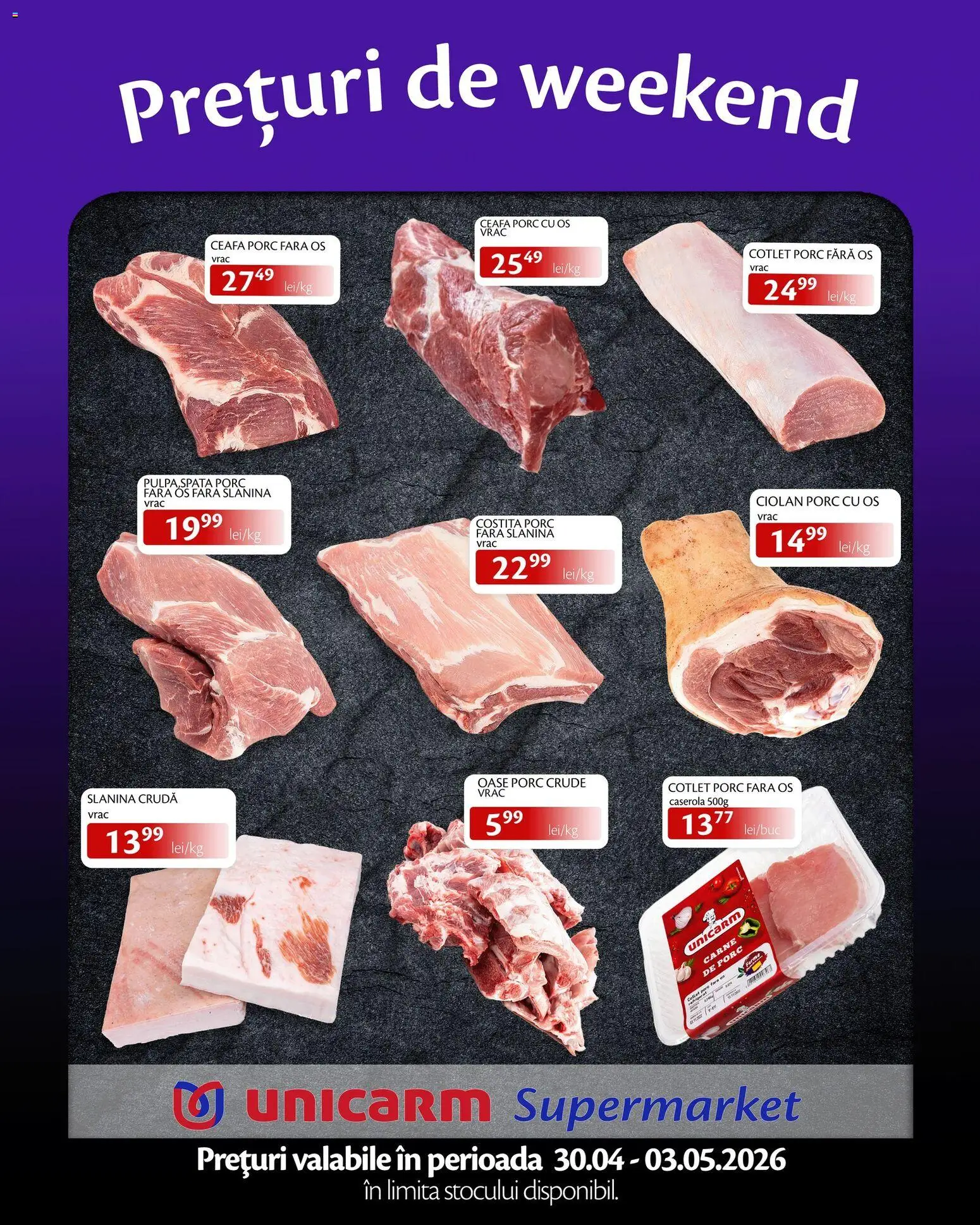 Previzualizarea de cataloage: Unicarm Unicarm Catalog Prețuri de weekend valabil de la 30.04.2026