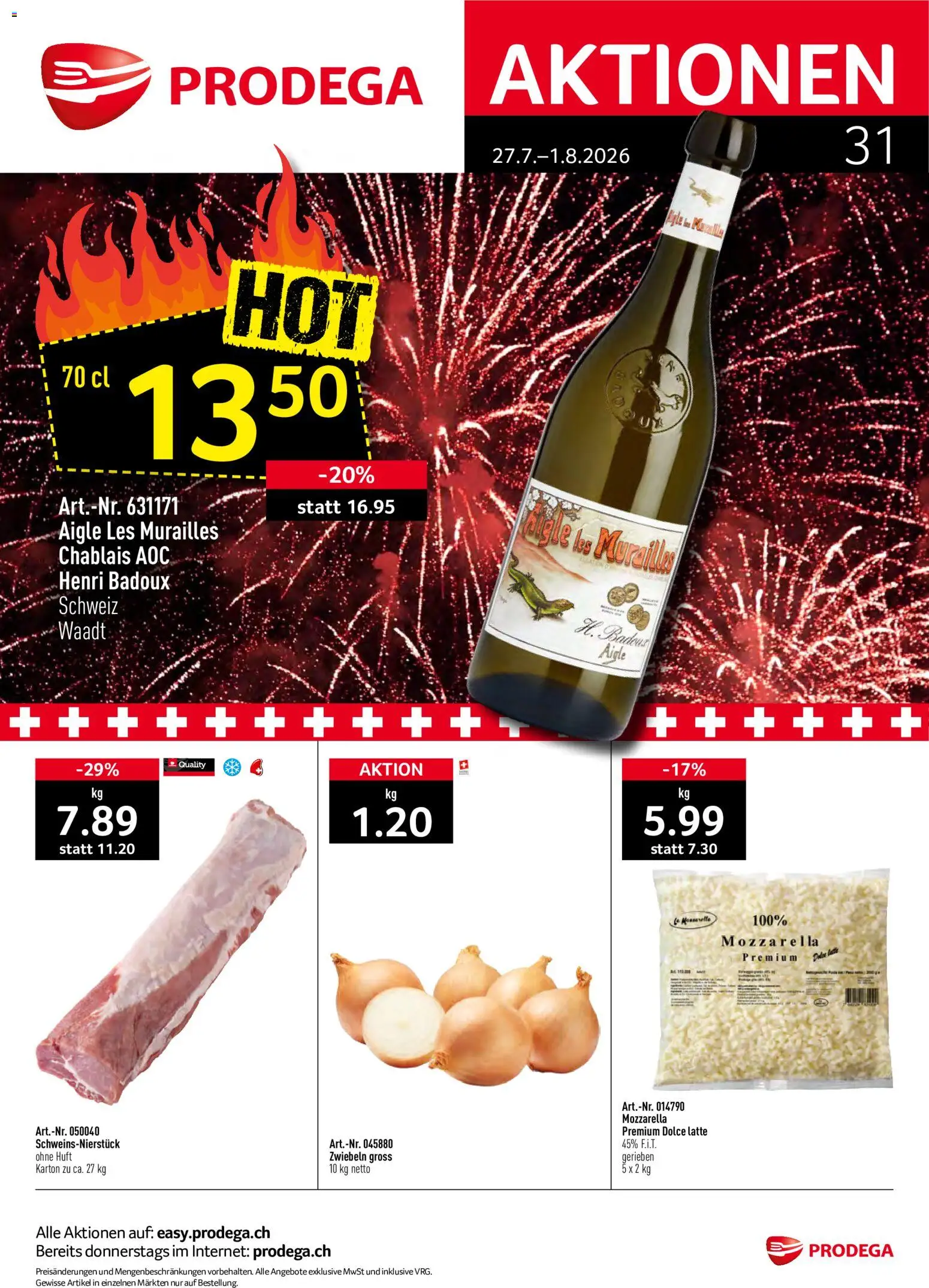Vorschau des Merkblatts Prodega aktionen vom Shop Prodega gültig von 27.07.2026 bis 01.08.2026