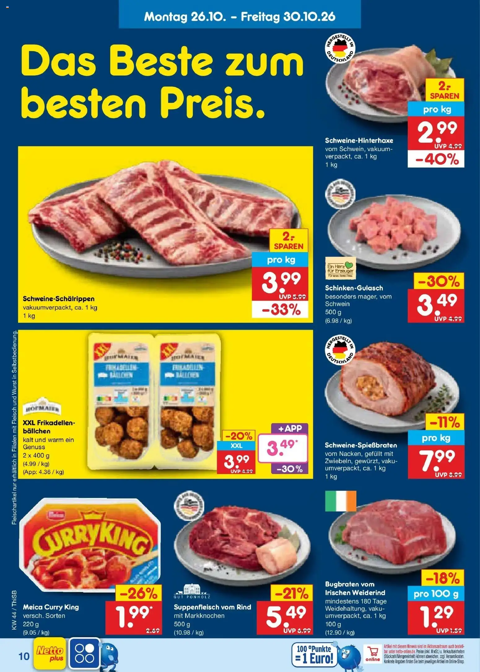 Vorschau von dem Prospekt des Geschäftes Netto Marken-Discount, gültig ab dem 26.10.2026