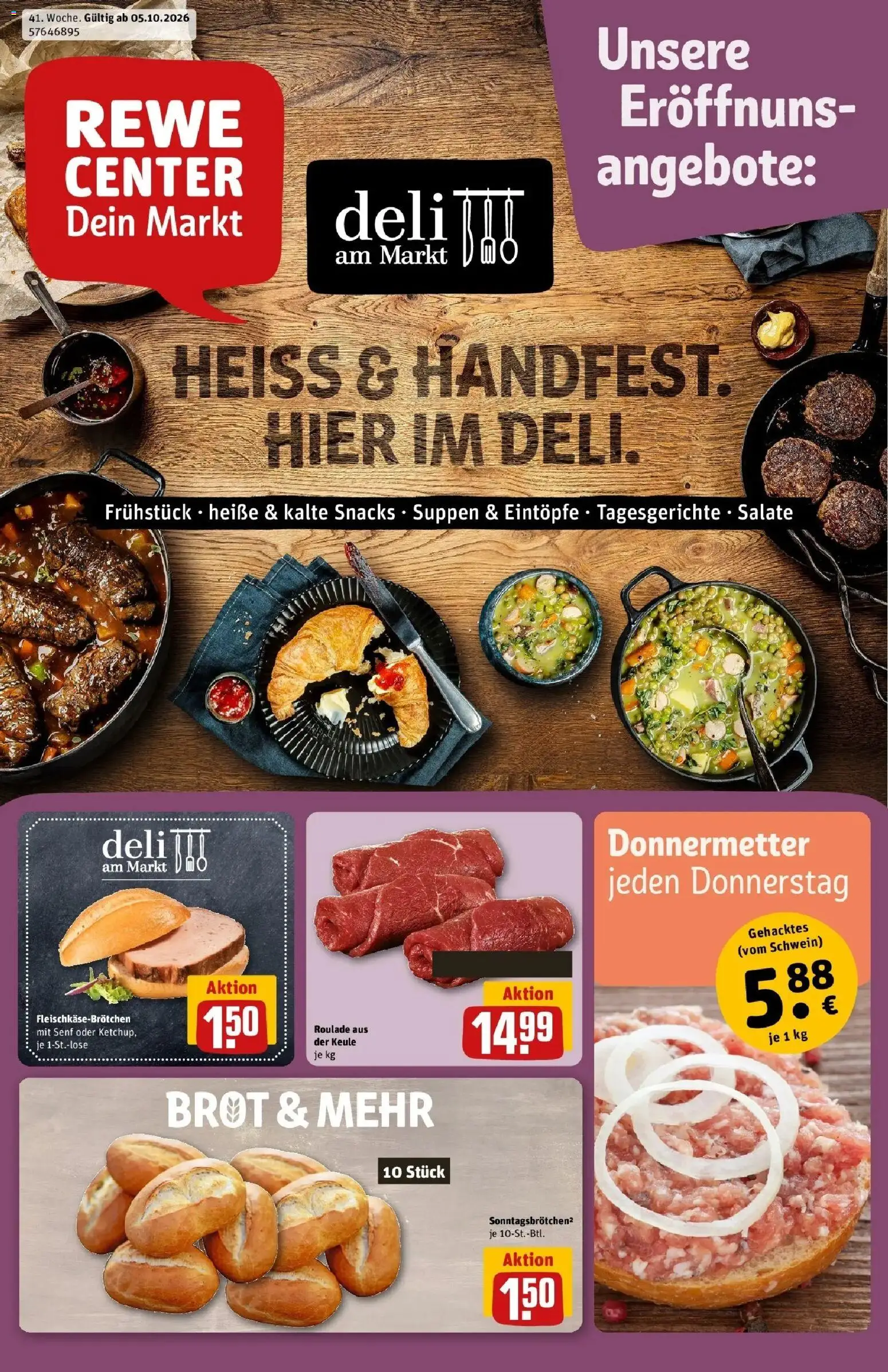 Vorschau von dem Prospekt des Geschäftes Rewe, gültig ab dem 05.10.2026