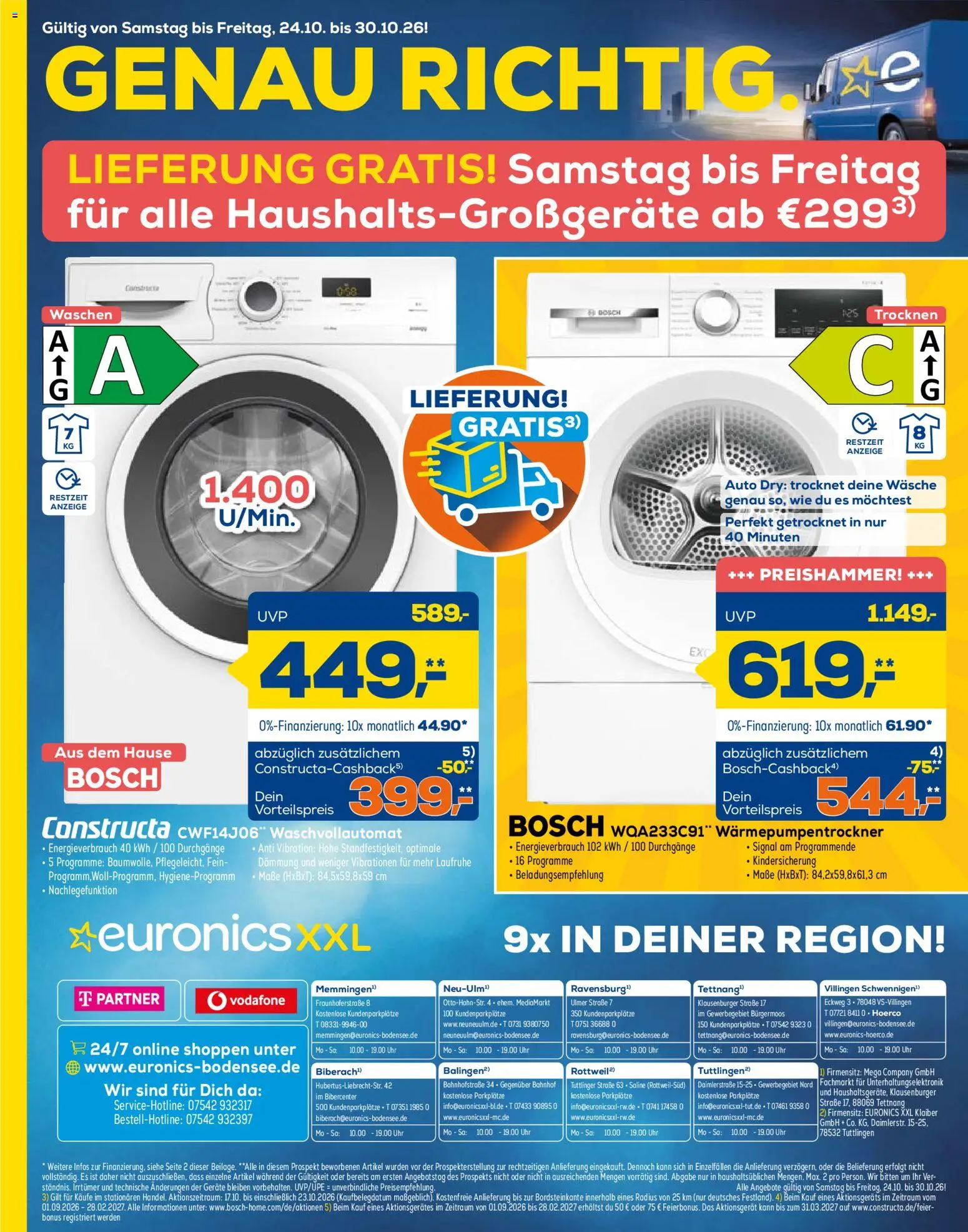 Vorschau von dem Prospekt des Geschäftes Euronics, gültig ab dem 24.10.2026 - Uhr, Bosch