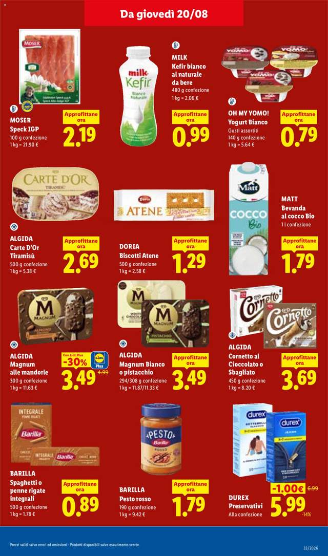 Nuovo volantino Lidl dal 20/08