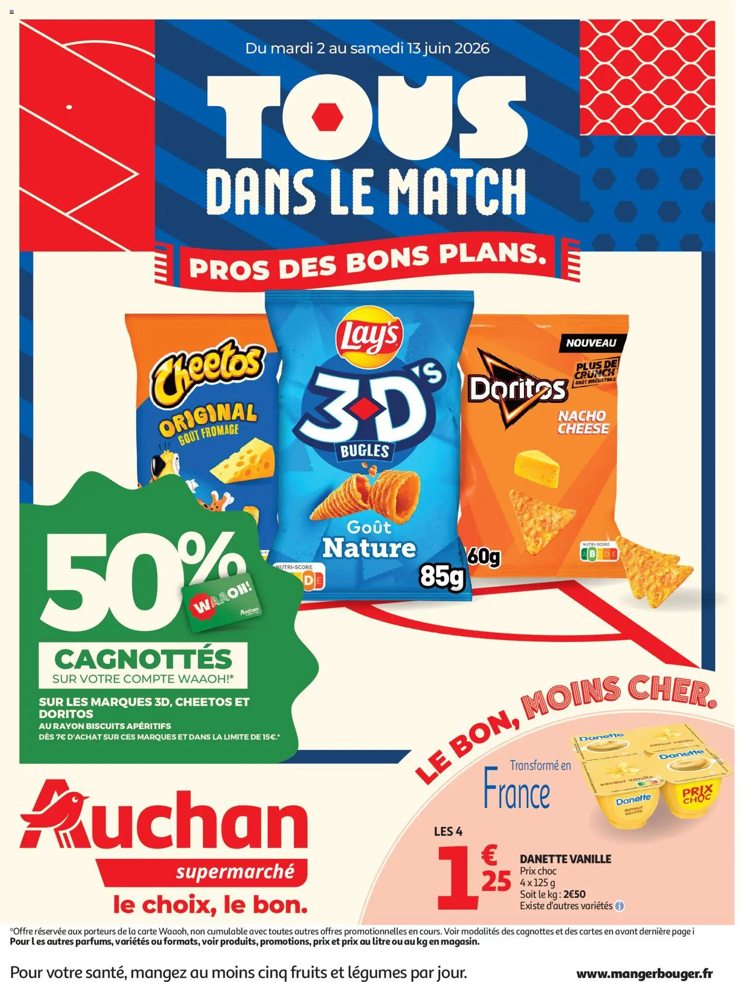 Prévisualisation de Auchan Produits laitiers supers du magasin Auchan formulaire valide 02/06/2026