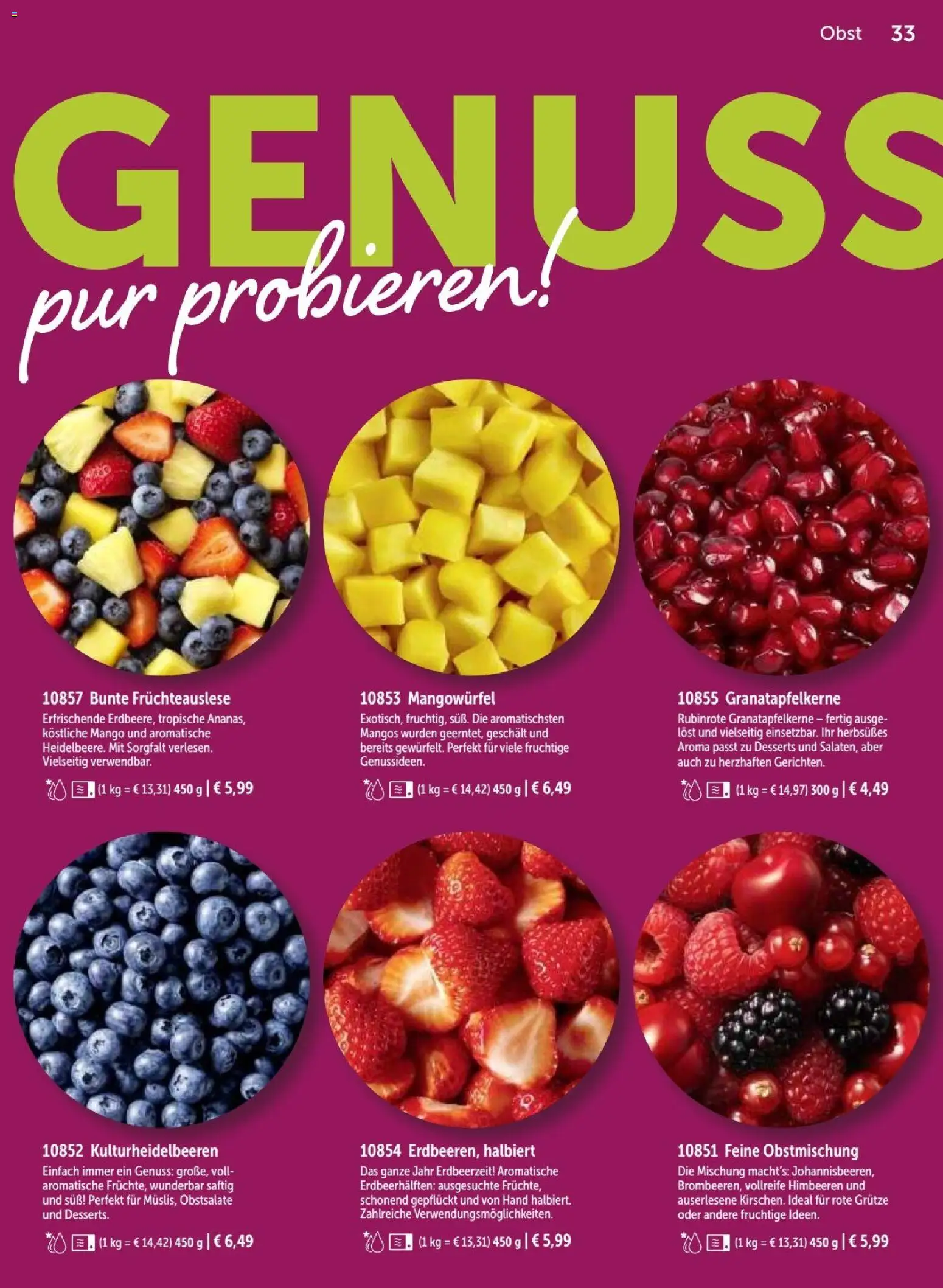 Vorschau von dem Prospekt des Geschäftes Bofrost, gültig ab dem 07.09.2026 - Mango, Himbeeren, Obst