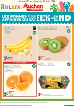 Prévisualisation de Auchan Les bons plan du week end dans votre super du magasin Auchan formulaire valide 27/08/2026