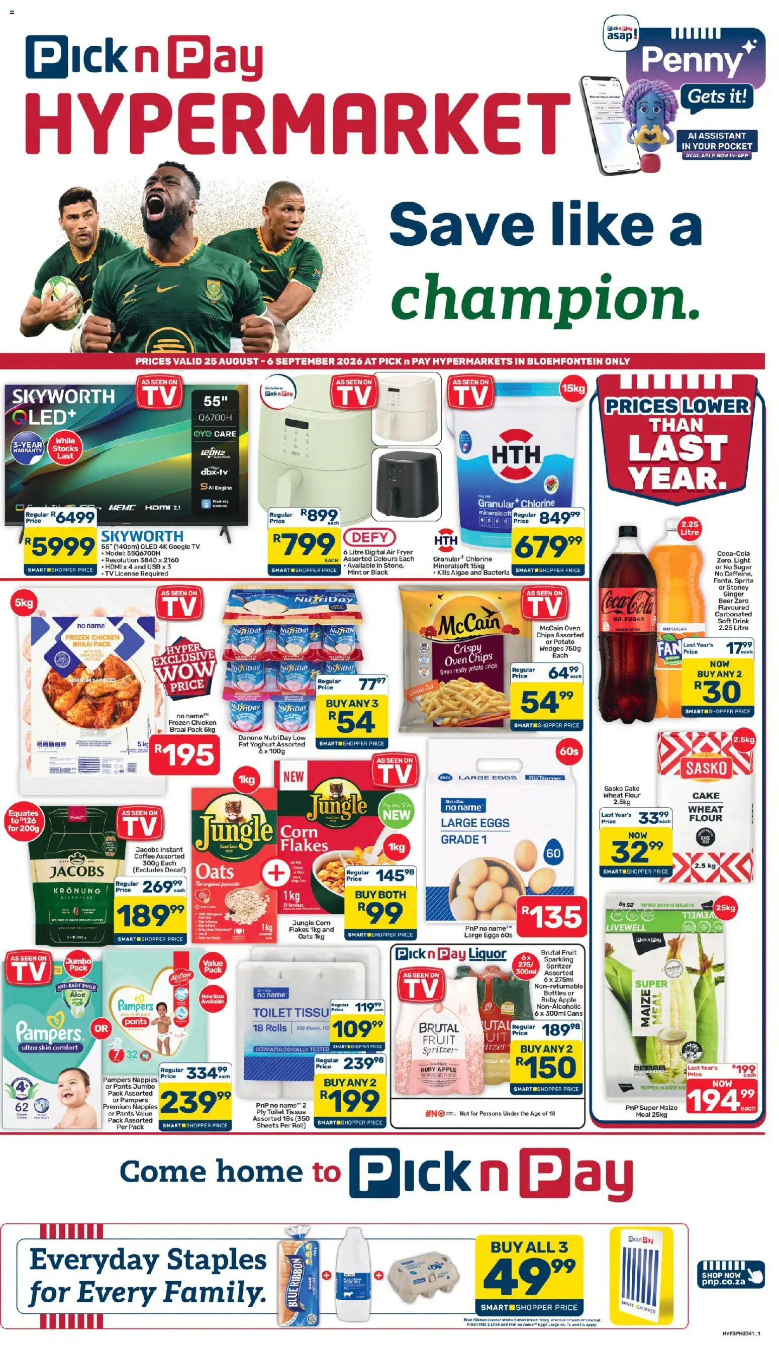 Preview of Pick n Pay flyer valid from 25/08/2026