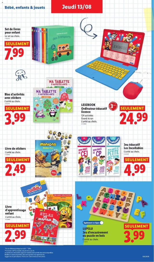 Nouveau catalogue Lidl à partir du 13/08