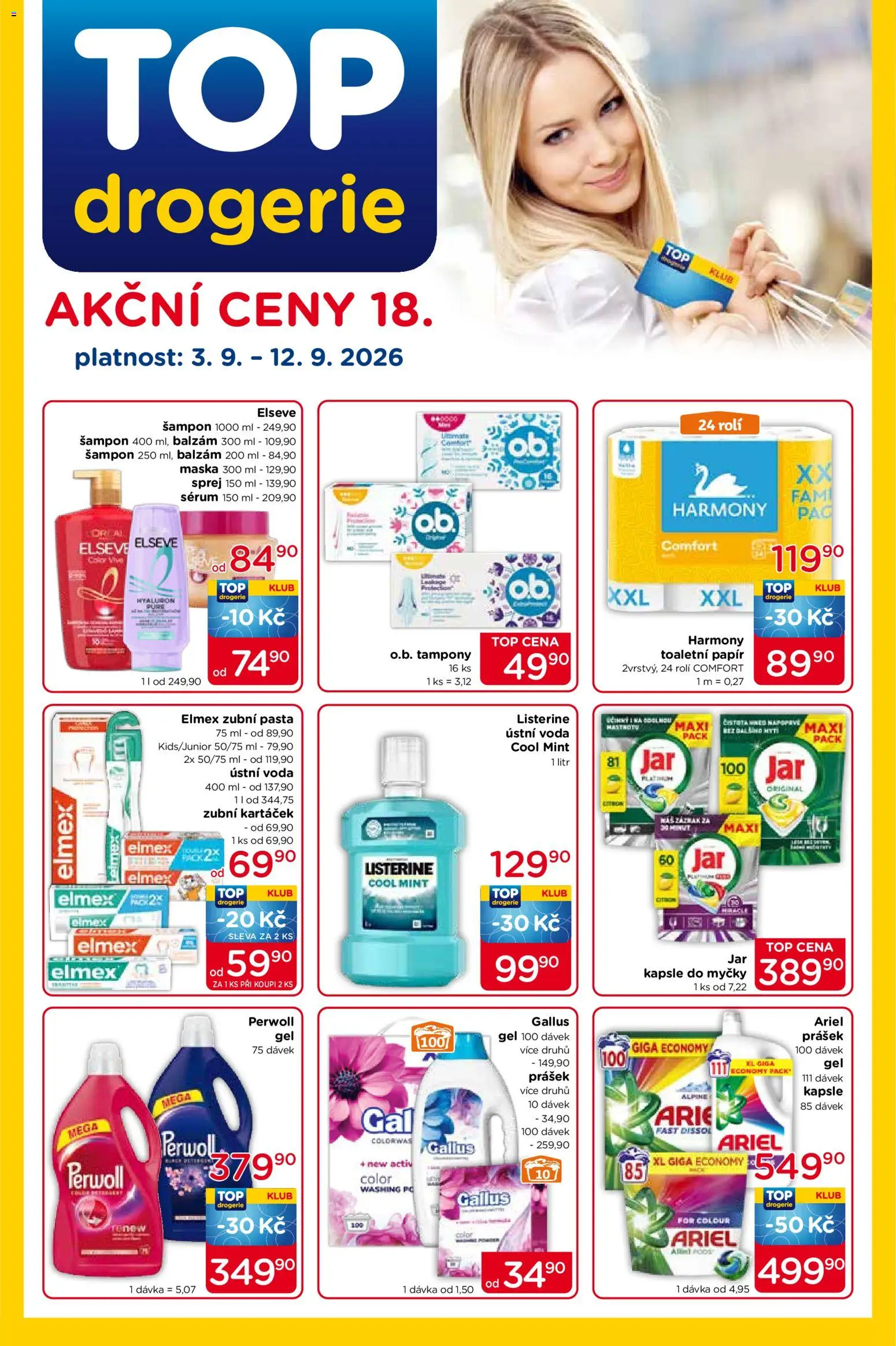 Náhled nabídky: Top drogerie Top drogerie leták platný od 03.09.2026