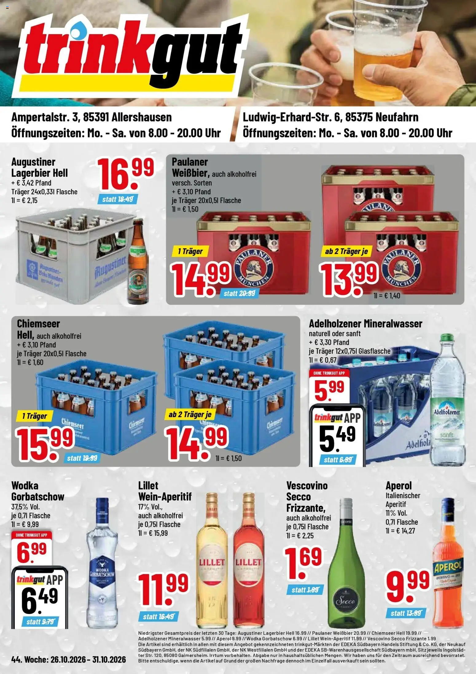 Vorschau von dem Prospekt des Geschäftes Trinkgut, gültig ab dem 26.10.2026