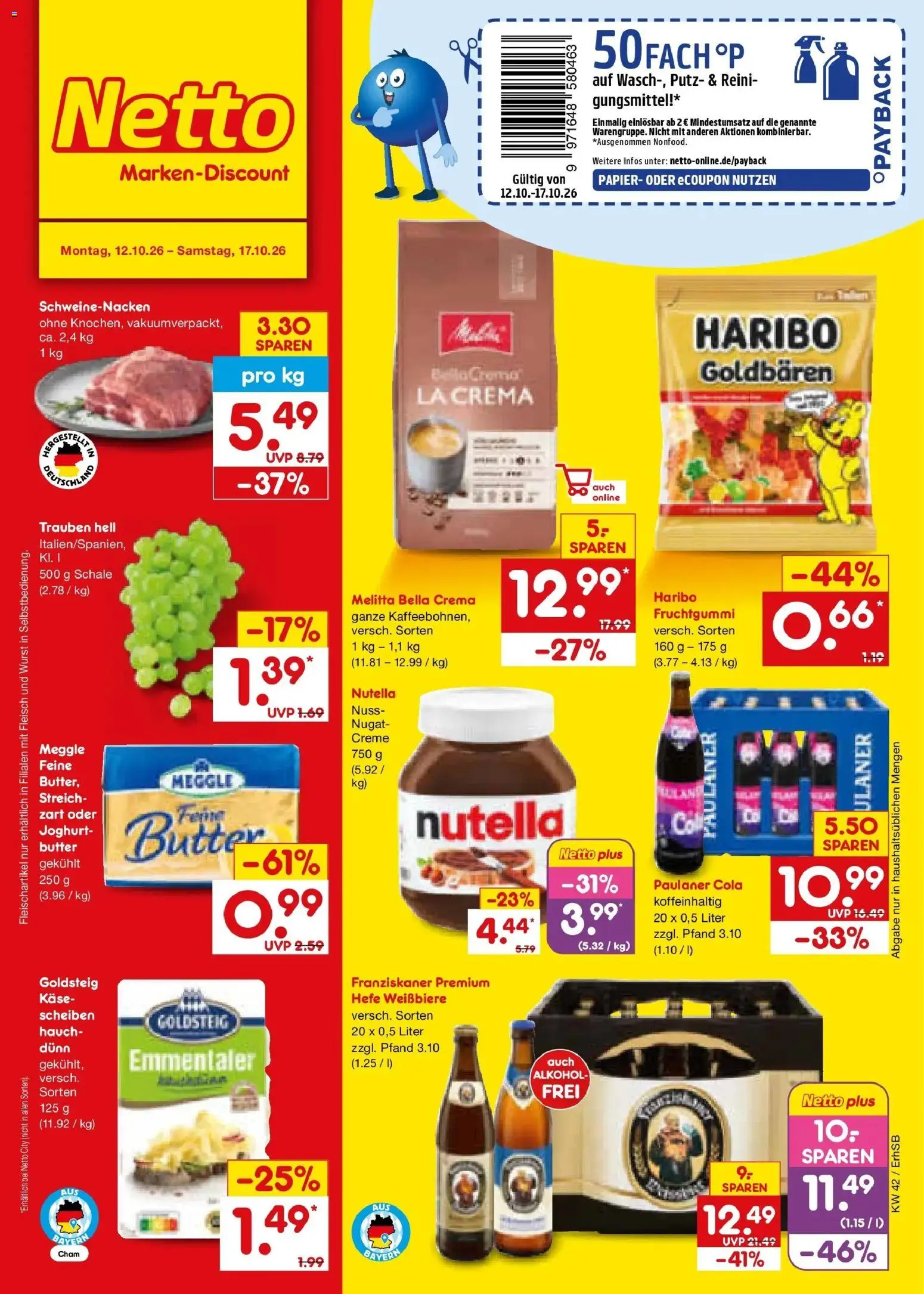 Vorschau von dem Prospekt des Geschäftes Netto Marken-Discount, gültig ab dem 12.10.2026