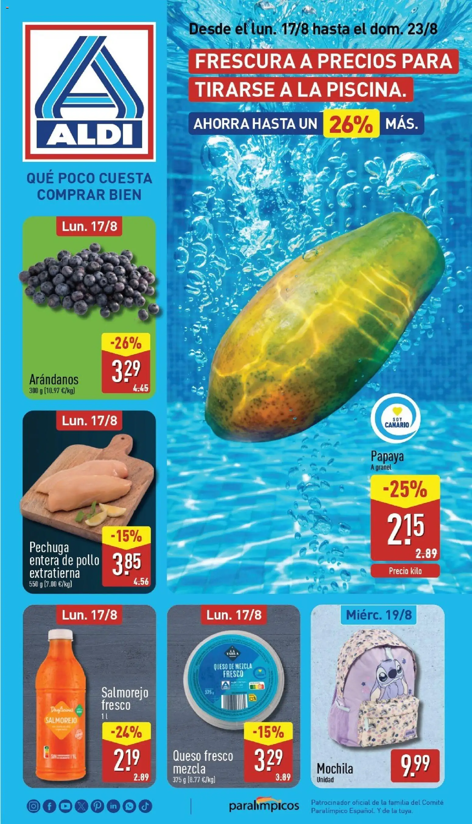 Vista previa del folleto de la tienda Aldi válido desde el 17/08/2026 