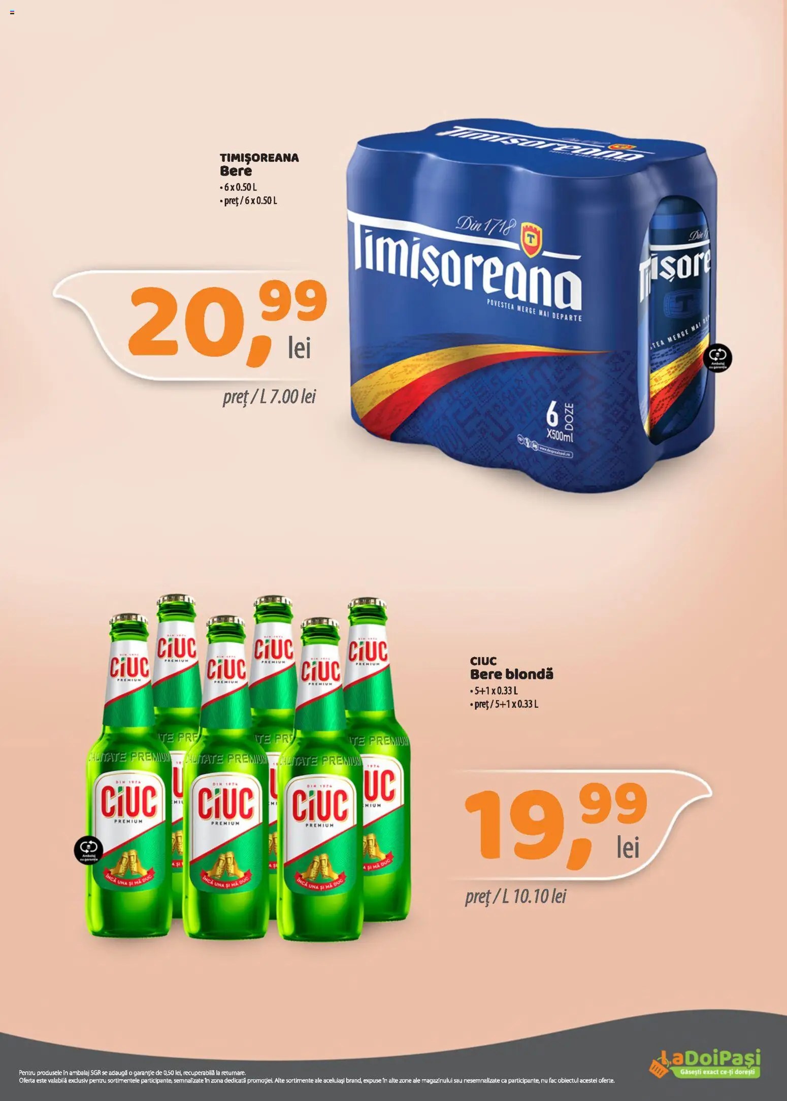 Previzualizarea de cataloage: LaDoiPași LaDoiPași Catalog valabil de la 01.11.2026 - Bere, Premium