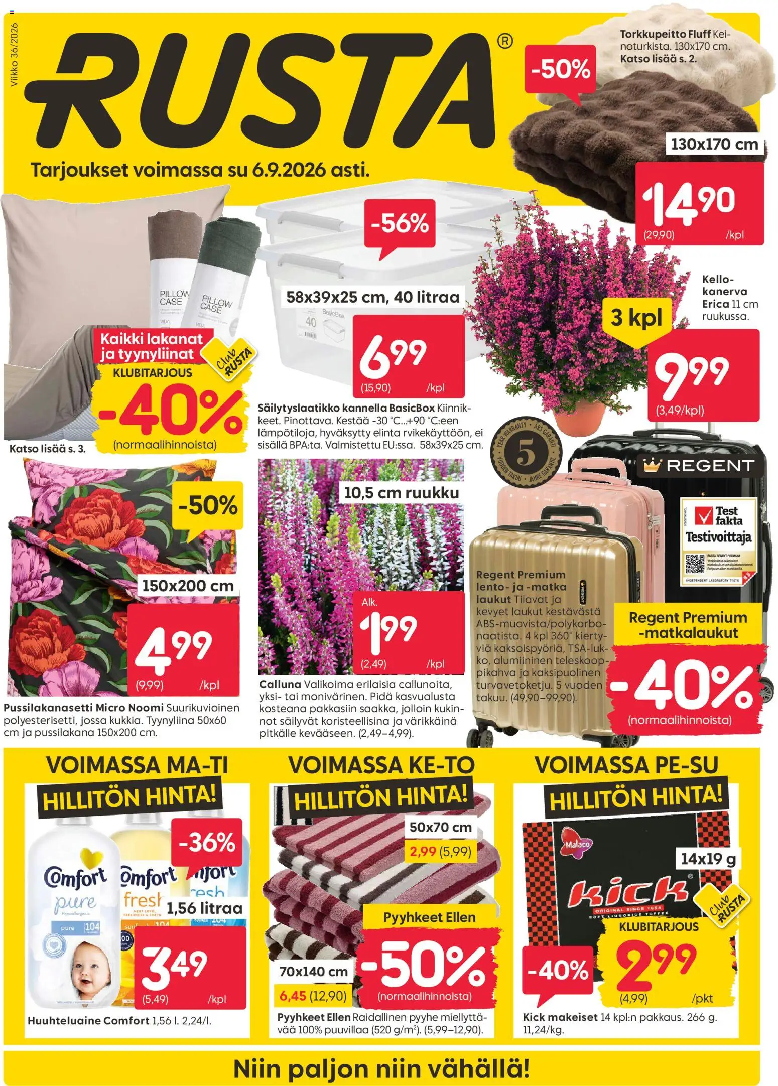 Kaupan Rusta Rusta tarjoukset esikatselu, voimassa 31/08/2026