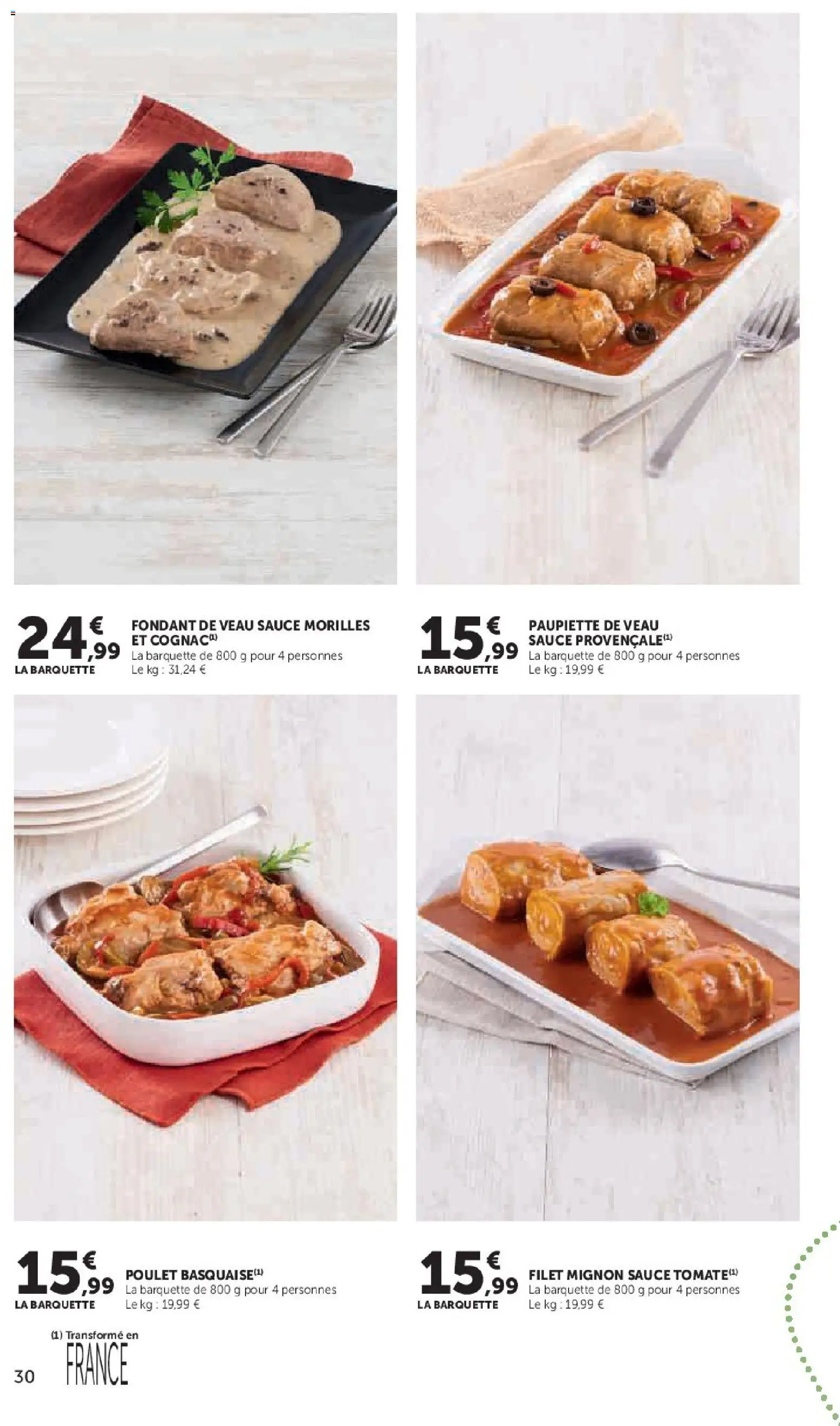 Prévisualisation de Super U - La carte Printemps Été du magasin Super U formulaire valide 03/03/2026 - Cognac, Poulet, Filet mignon