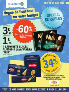 Prévisualisation de E.Leclerc catalogue Surgelés du magasin E.Leclerc formulaire valide 09/06/2026