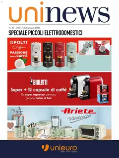 Anteprima dell'opuscolo Unieuro volantino Piccoli Elettrodomestici dal negozio Unieuro valido da 11/06/2026