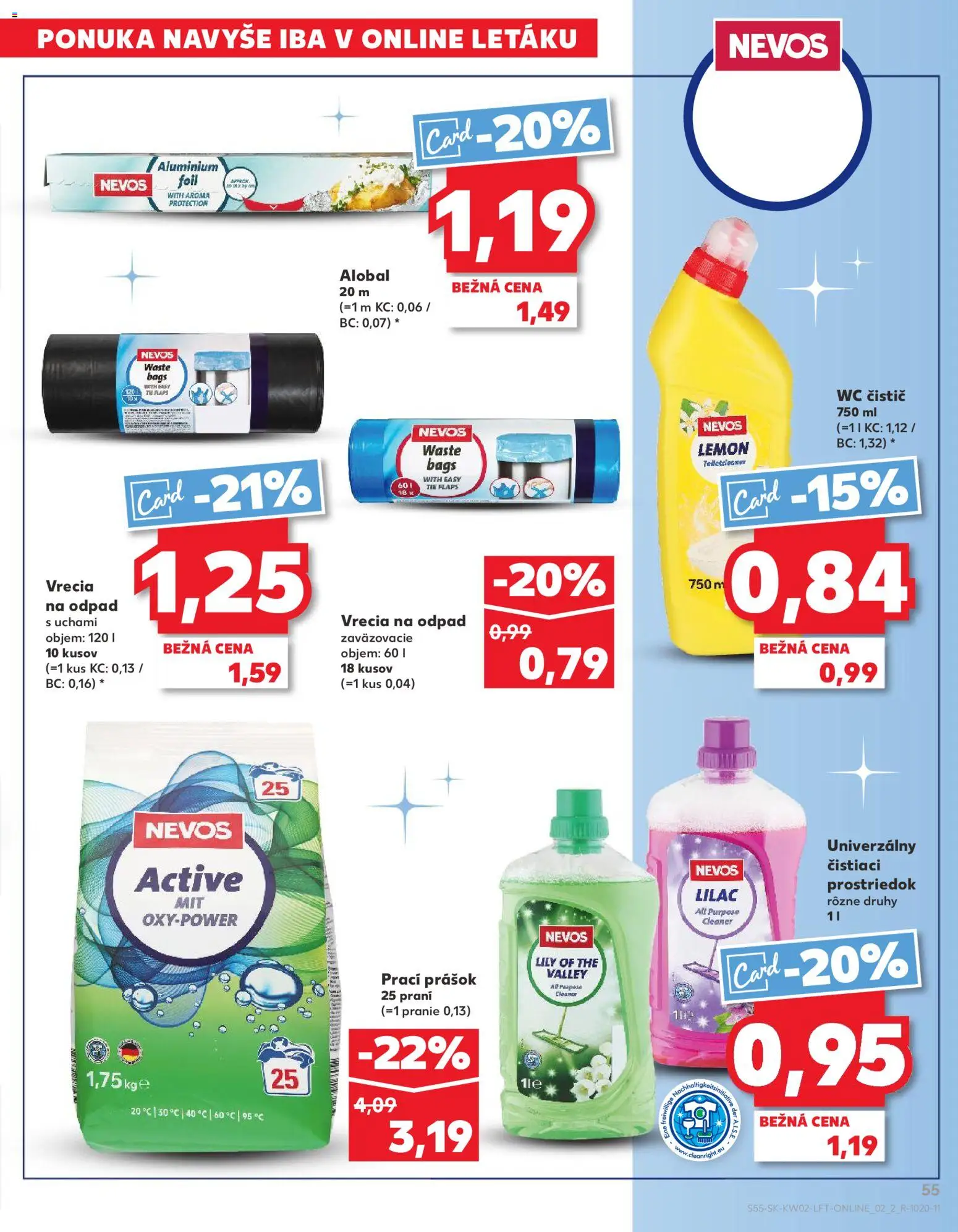 Náhľad Kaufland letáku platného od 08.01.2026 - Wc, Alobal, Prací prášok, Čistiaci prostriedok