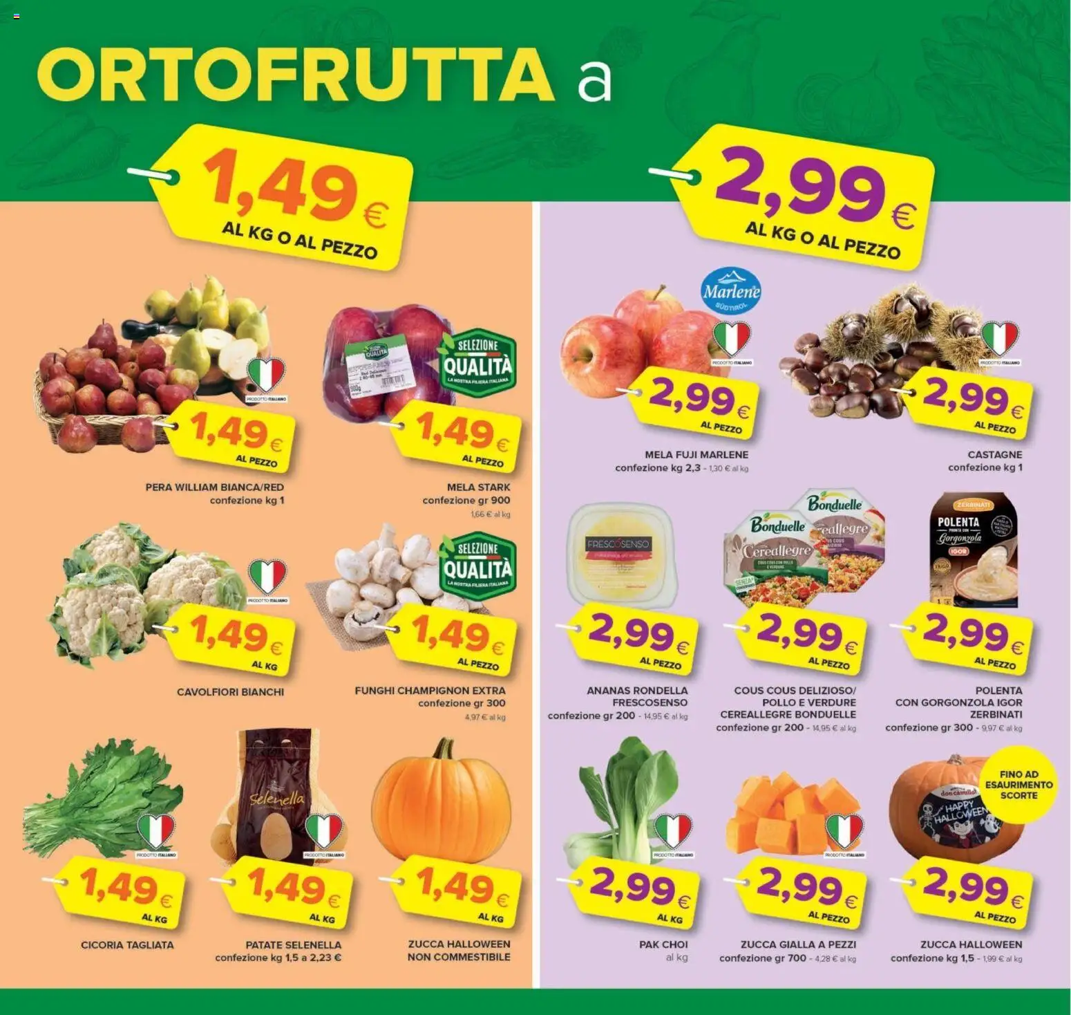 Anteprima dell'opuscolo Oasi volantino Roma dal negozio Oasi valido da 22/10/2026 - Gorgonzola, Pollo, Funghi, Zucca, Verdure, Ananas, Patate, Pera