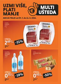 Pregled letka Studenac Multi Ušteda trgovine Studenac vrijedi od 29.07.2026