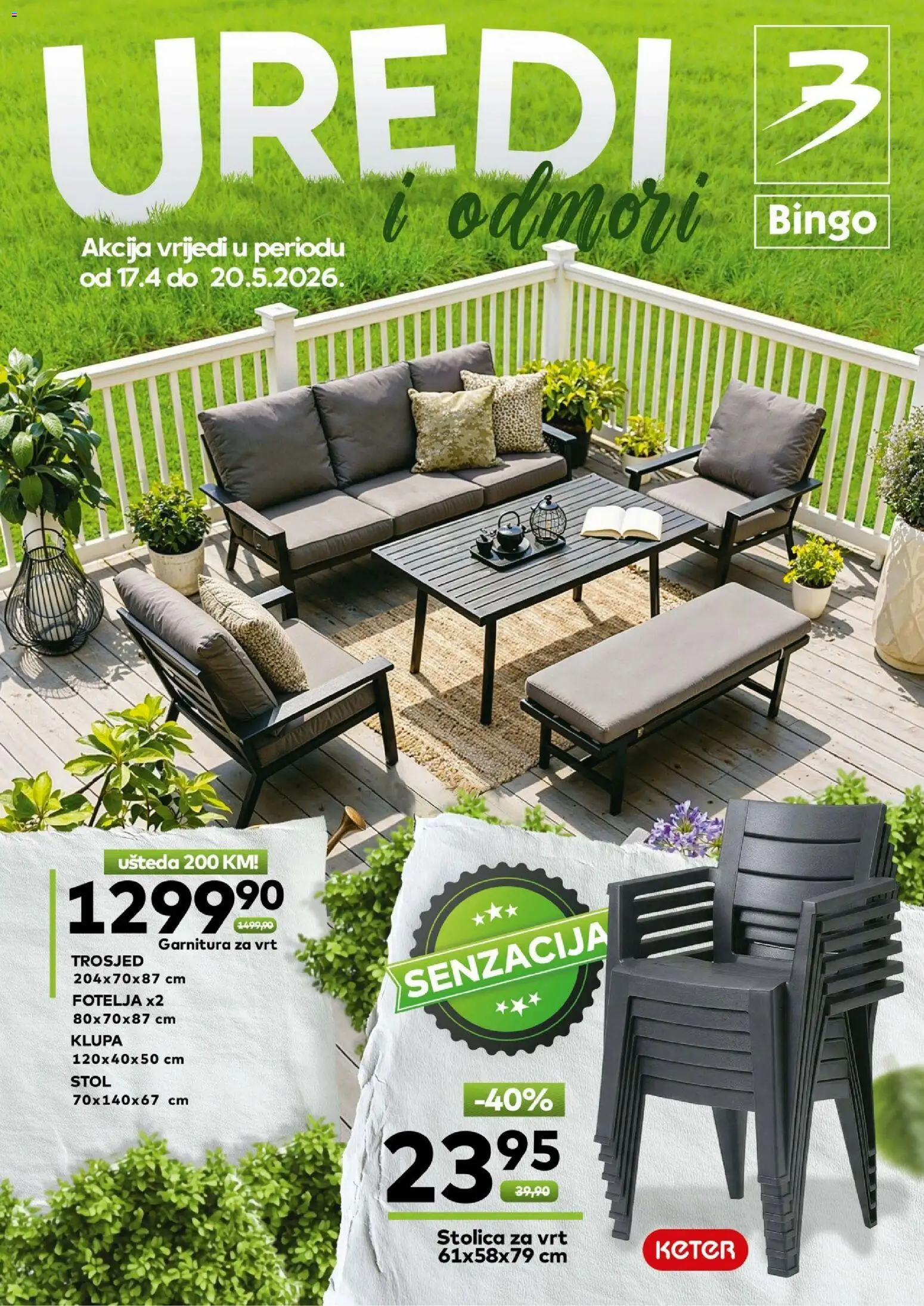 Pregled letka Bingo uredi i odmori trgovine Bingo vrijedi od 17.04.2026