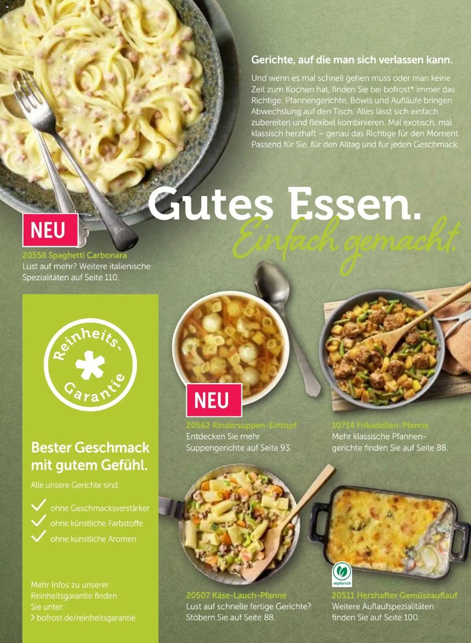 Vorschau von dem Prospekt des Geschäftes Bofrost, gültig ab dem 07.09.2026 - Gerichte, Spaghetti, Spezialitäten