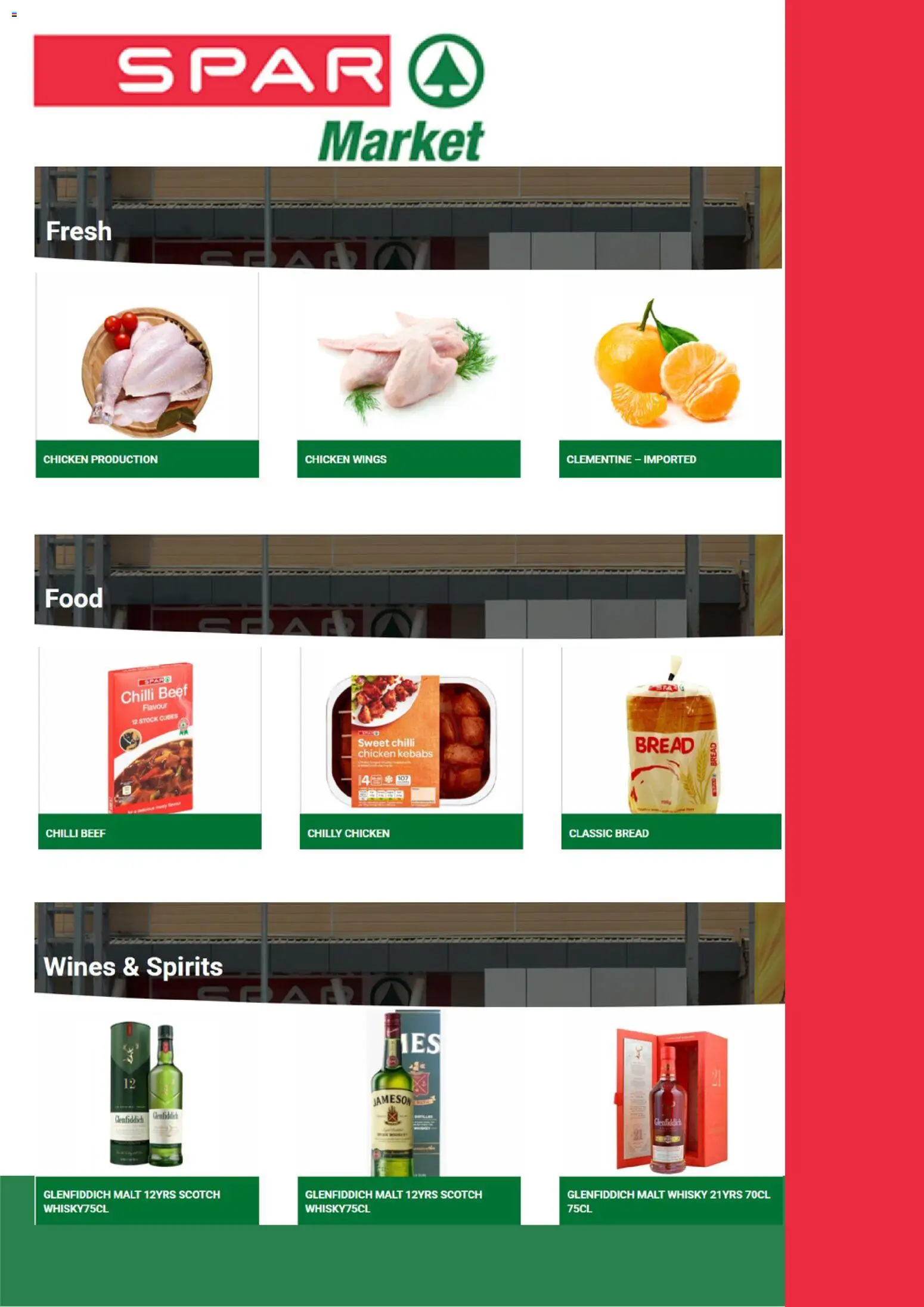 Preview of Spar Spar Catalogue valid 01/09/2026 - Food, Chicken, Bread, Beef, Jameson, Chicken wings, Chilli