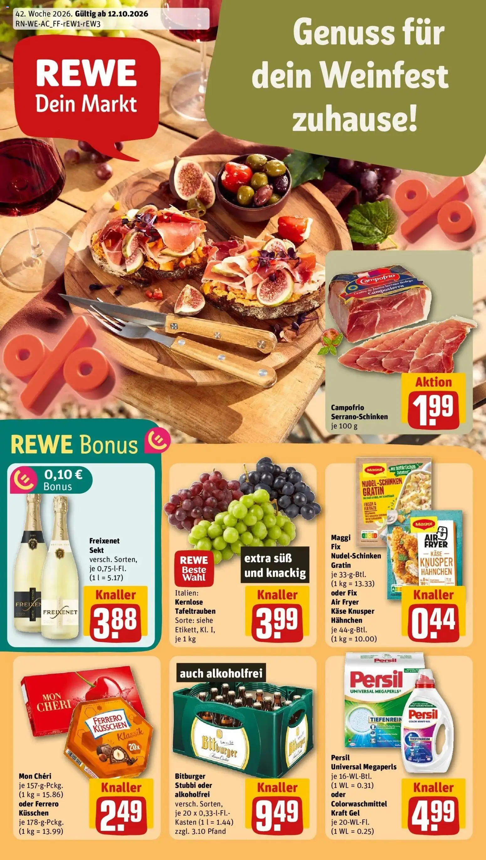 Vorschau von dem Prospekt des Geschäftes Rewe, gültig ab dem 12.10.2026