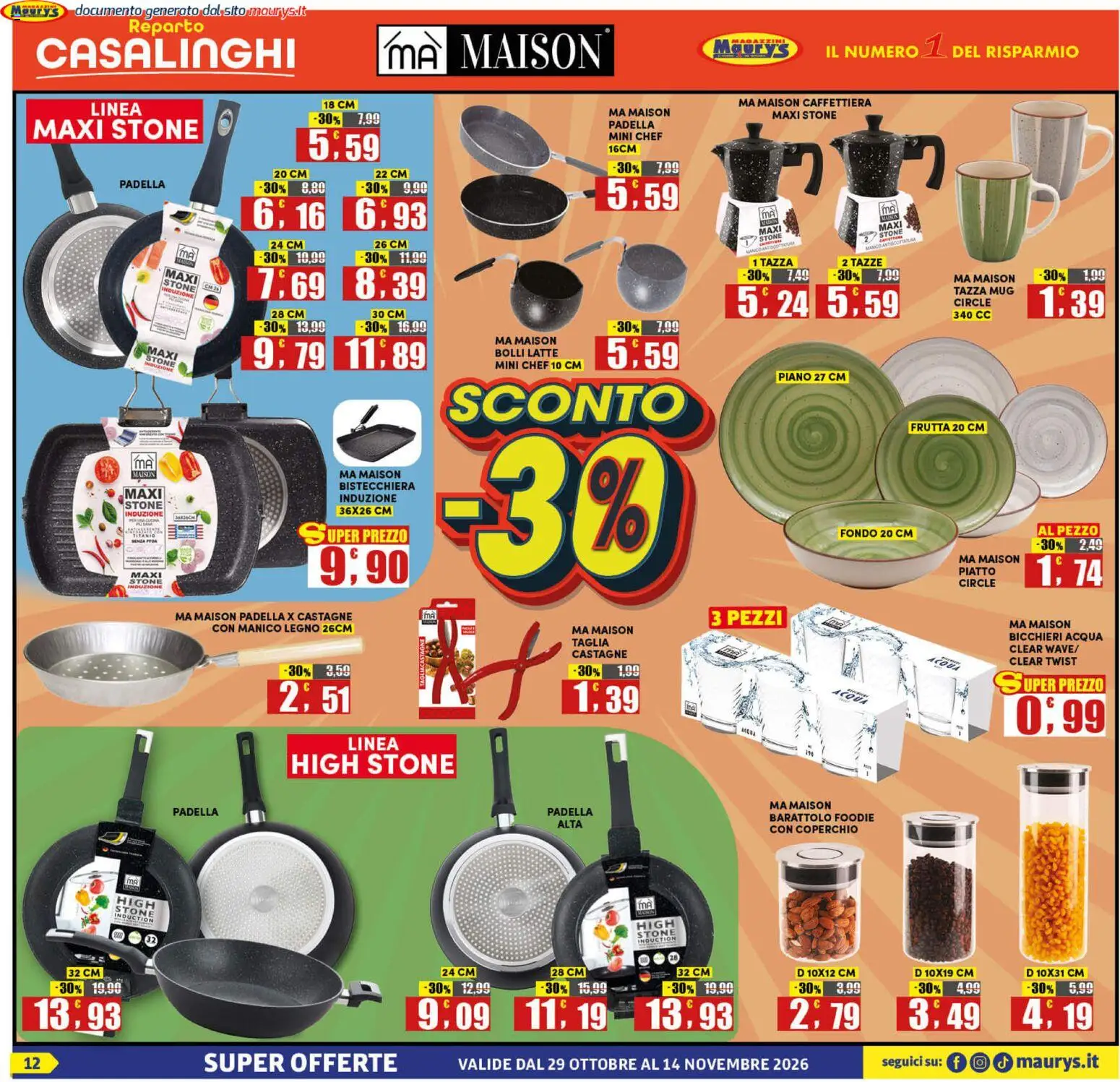 Anteprima dell'opuscolo Maury's volantino dal negozio Maury's valido da 29/10/2026