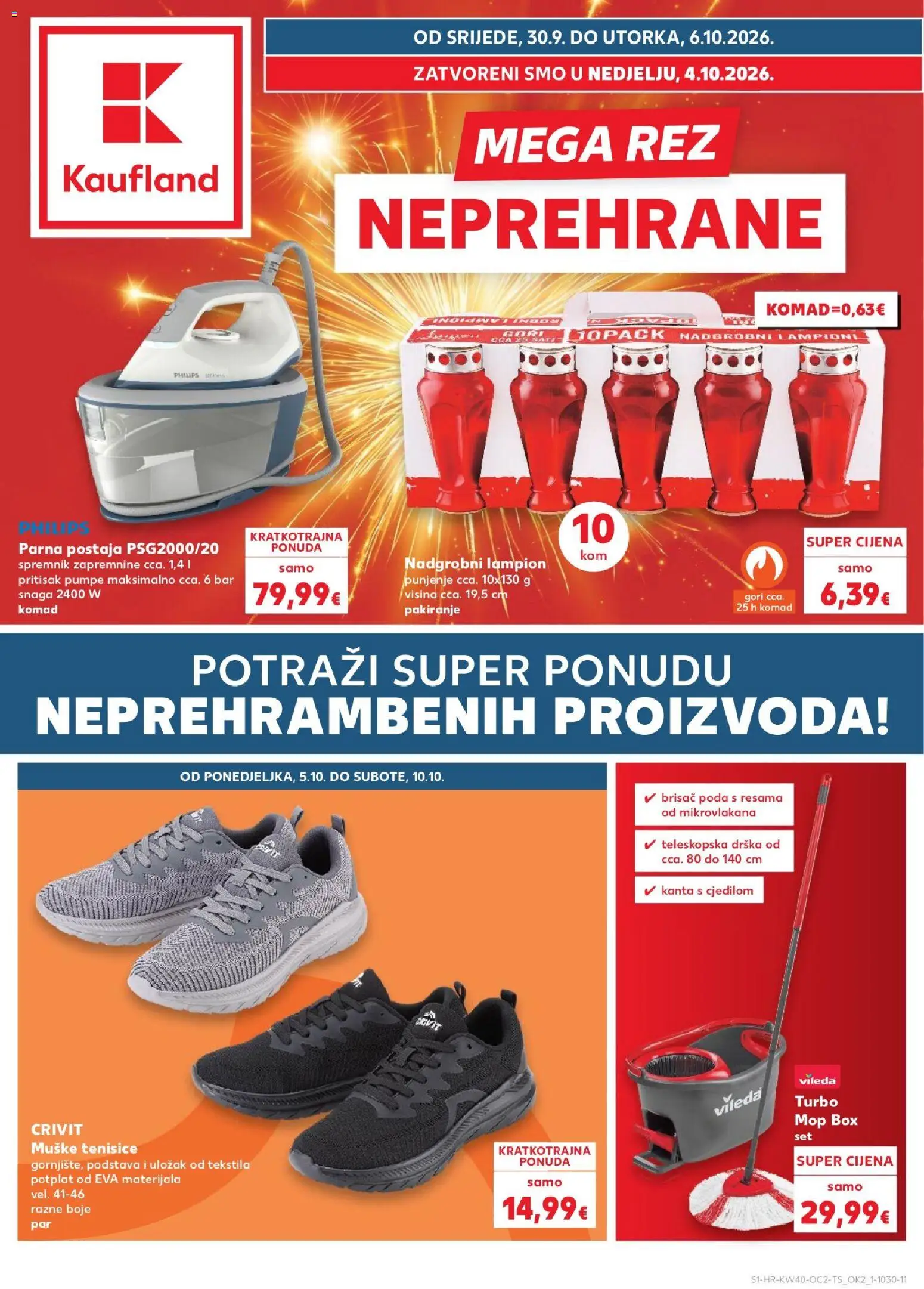 Pregled letka Kaufland Katalog trgovine Kaufland vrijedi od 30.09.2026