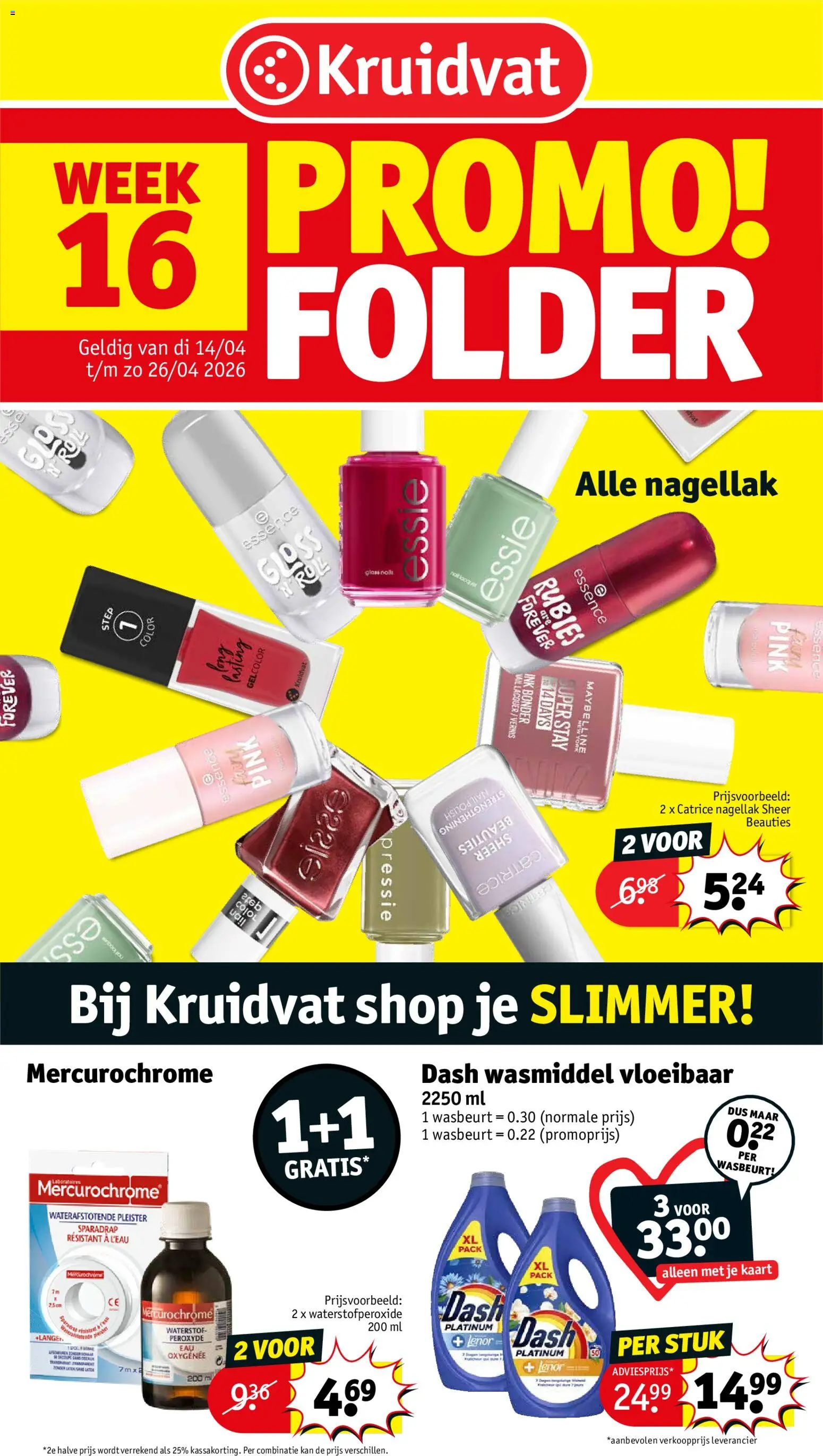 Voorbeeld van Kruidvat Folder week 16 van winkel Kruidvat geldig vanaf 14/04/2026