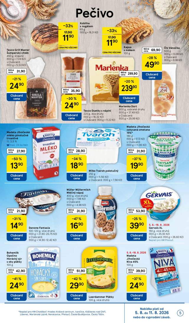 Nový Tesco leták od 05.08.