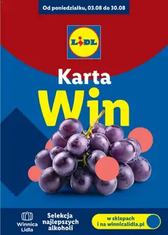 Pogląd gazetki "Lidl Katalog karta win" ze sklepu Lidl ważnej od 03.08.2026