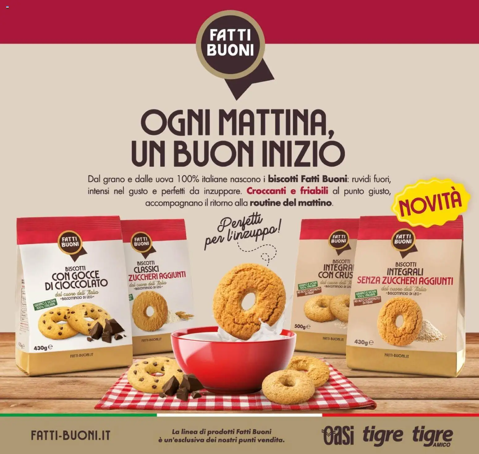 Anteprima dell'opuscolo Oasi volantino Perugia dal negozio Oasi valido da 04/09/2026 - Biscotti, Cioccolato, Uova