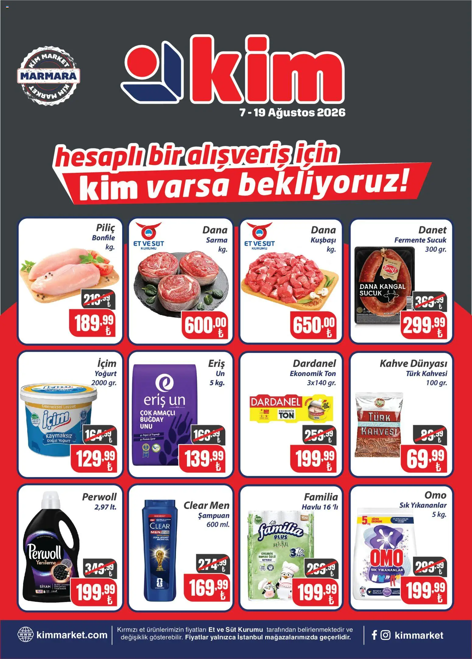Kim Market Kim Market Katalog - Marmara Insert 07.08.2026 - Broşürünün önizlemesi