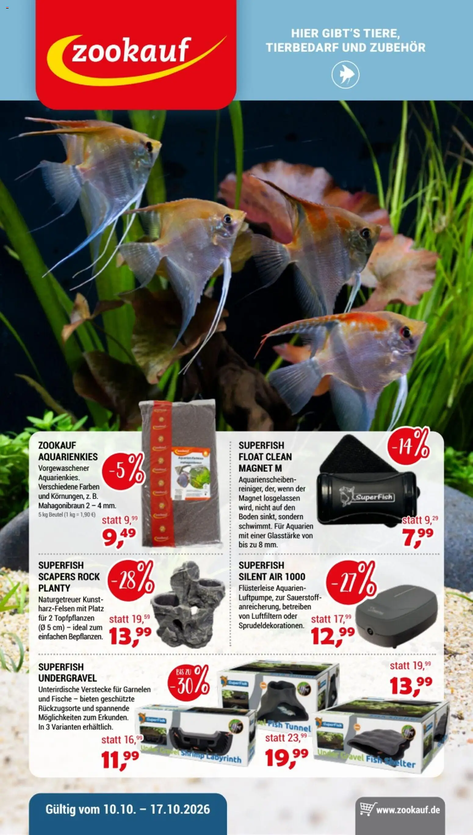 Vorschau von dem Prospekt des Geschäftes zookauf, gültig ab dem 10.10.2026 - Garnelen, Rock