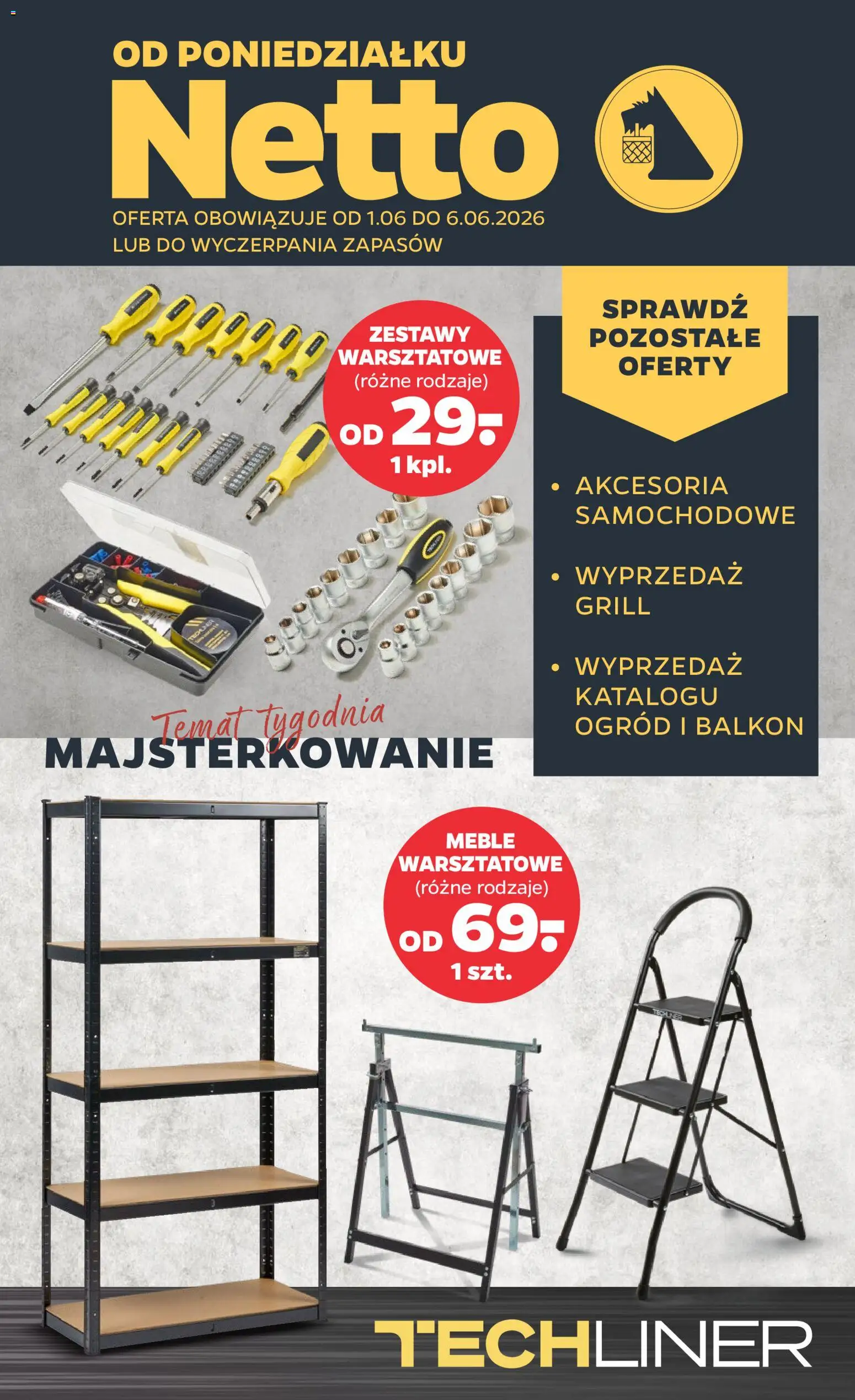 Pogląd gazetki "Netto gazetka od poniedziałku NonFood" ze sklepu Netto ważnej od 01.06.2026