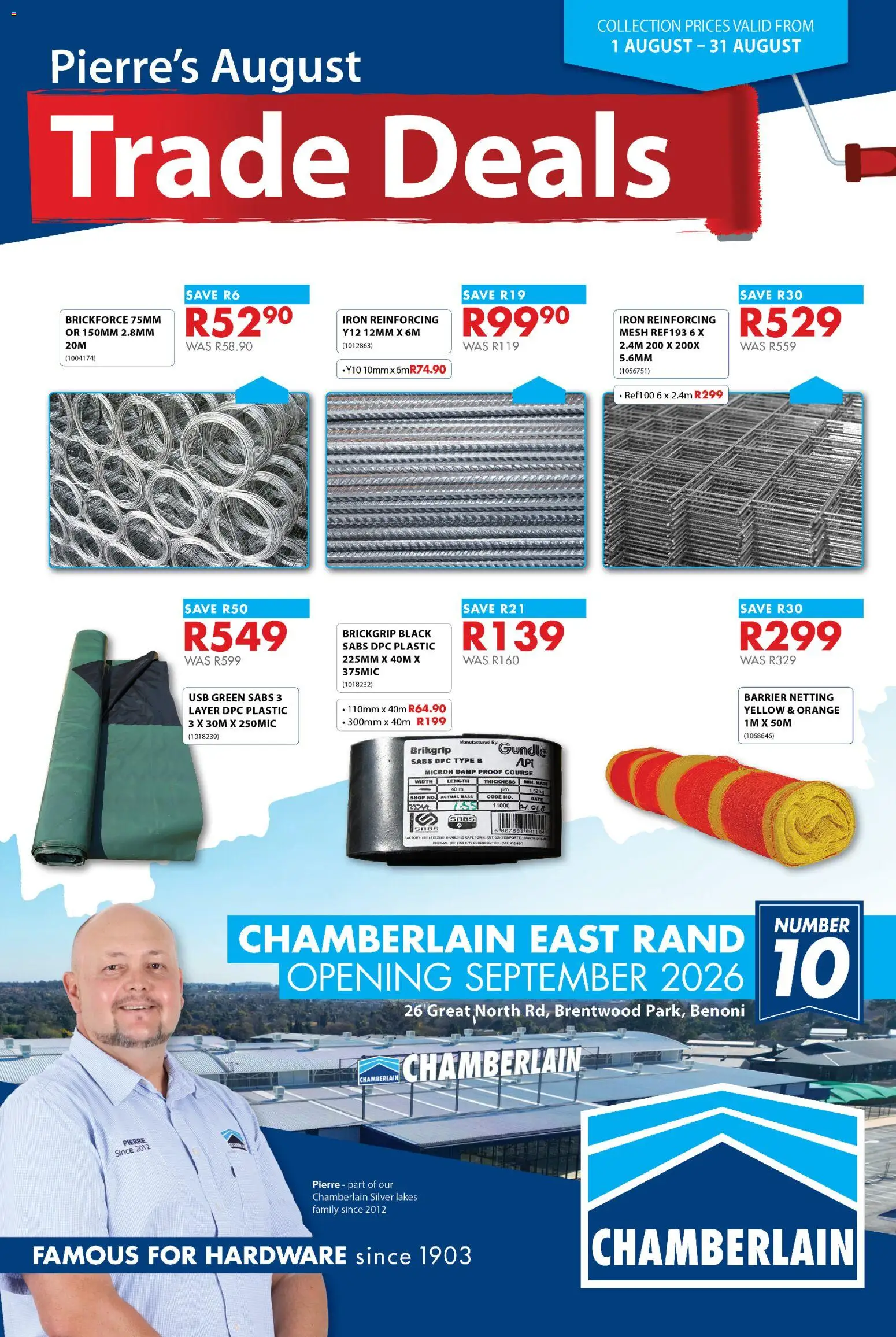 Preview of Chamberlain flyer valid from 01/08/2026