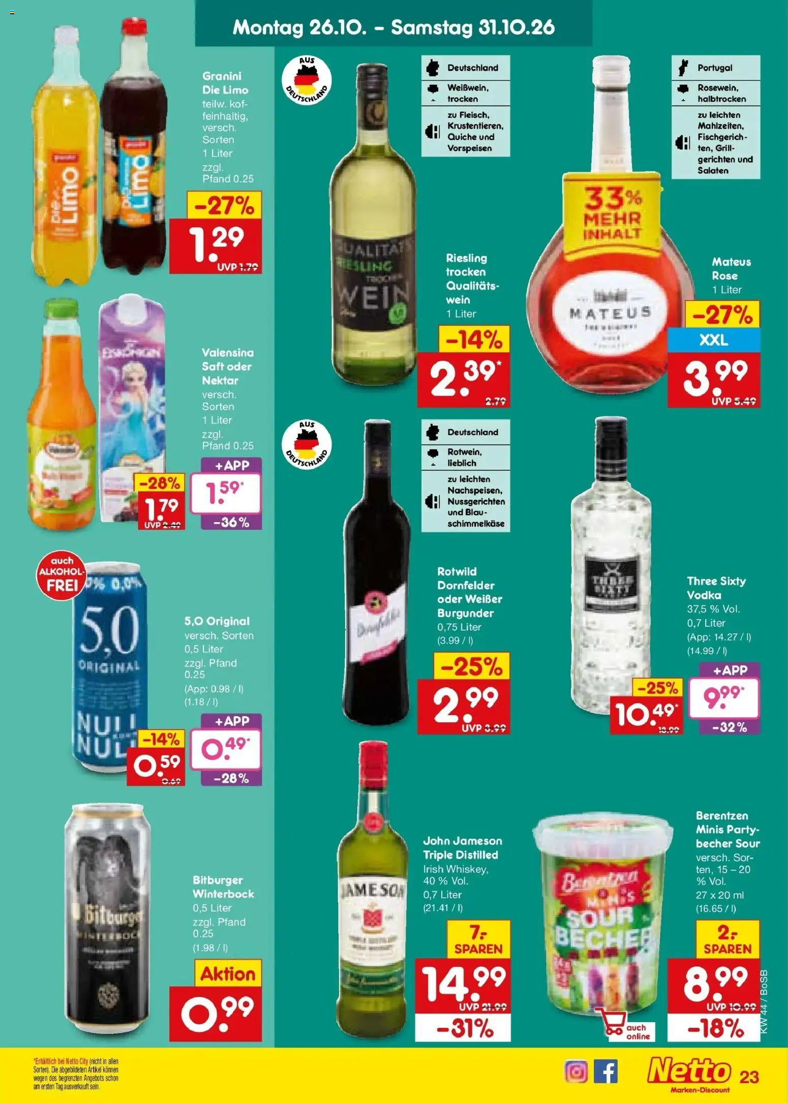 Vorschau von dem Prospekt des Geschäftes Netto Marken-Discount, gültig ab dem 26.10.2026