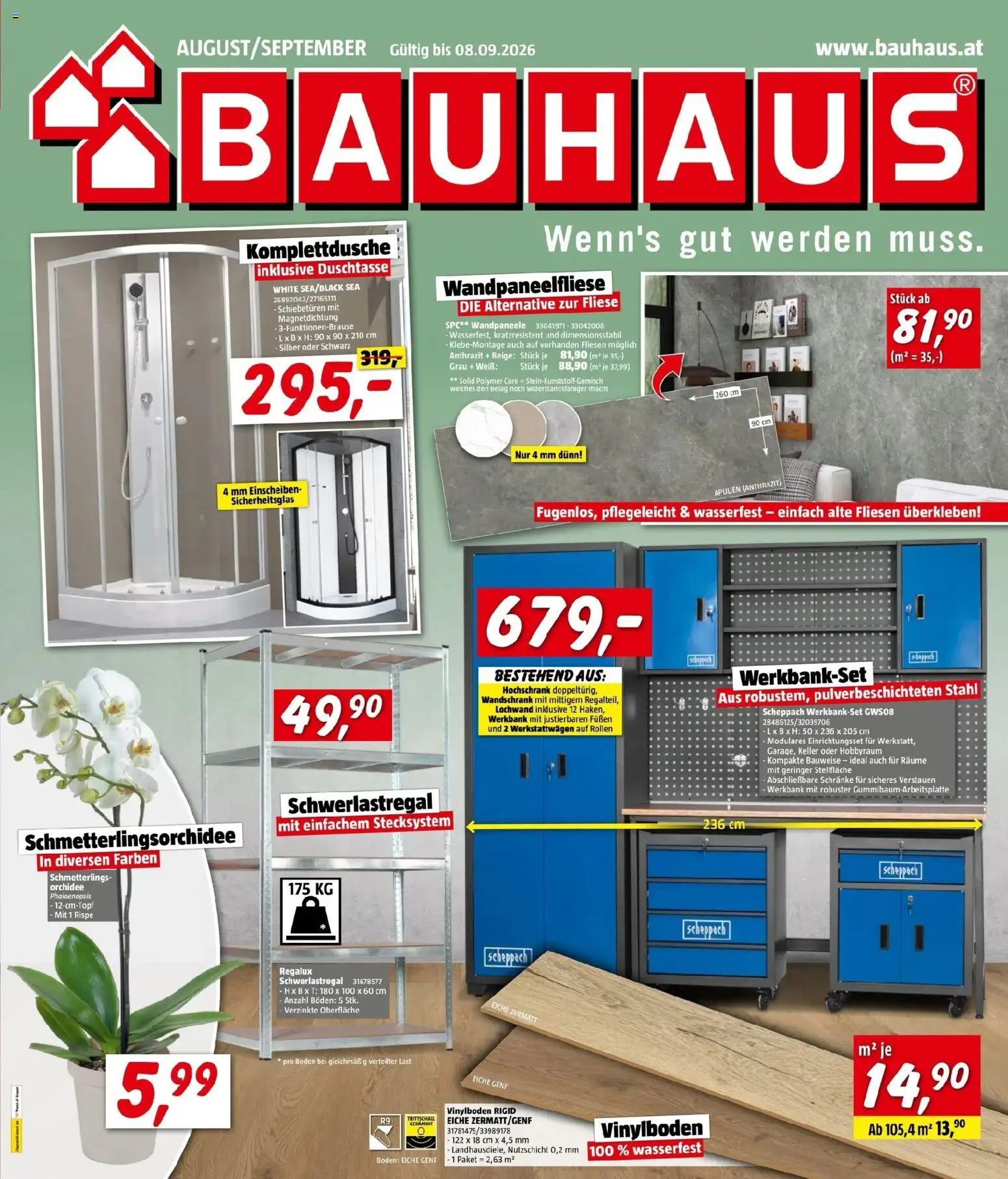 Vorschau der Angebote: Bauhaus Bauhaus Bad Fischau, Bregenz, Wien gültig ab 19.08.2026