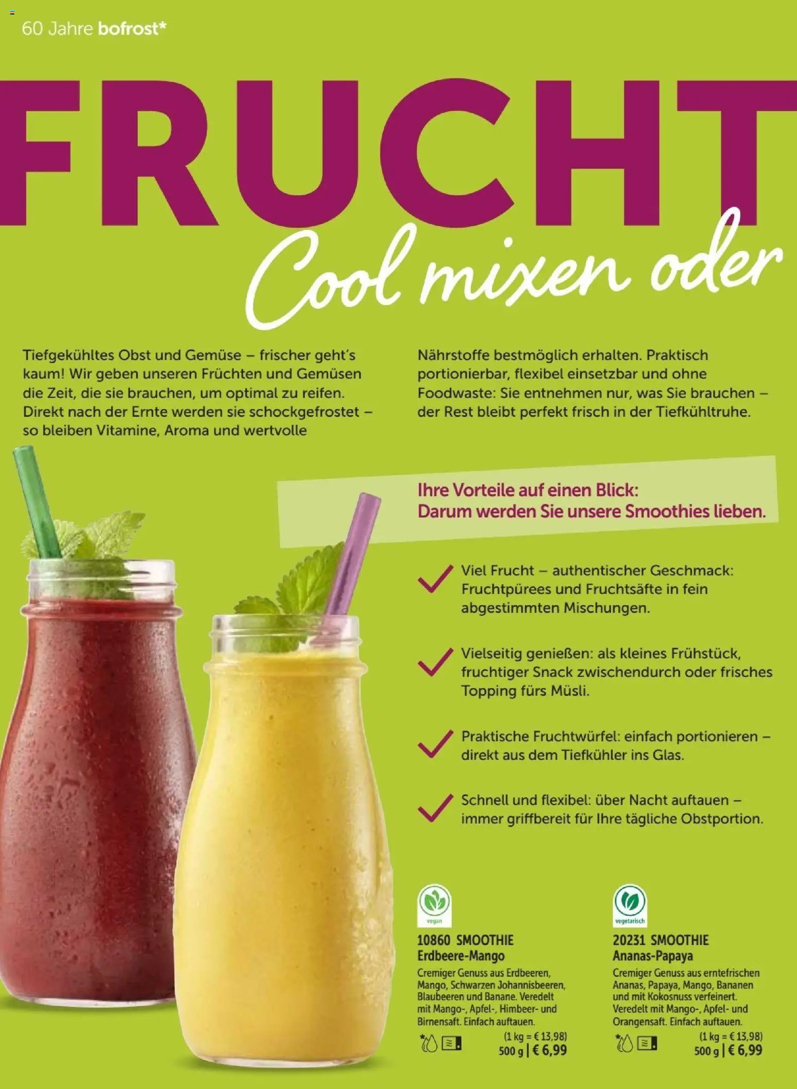 Vorschau von dem Prospekt des Geschäftes Bofrost, gültig ab dem 07.09.2026 - Äpfel, Gemüse, Bananen, Obst, Blaubeeren