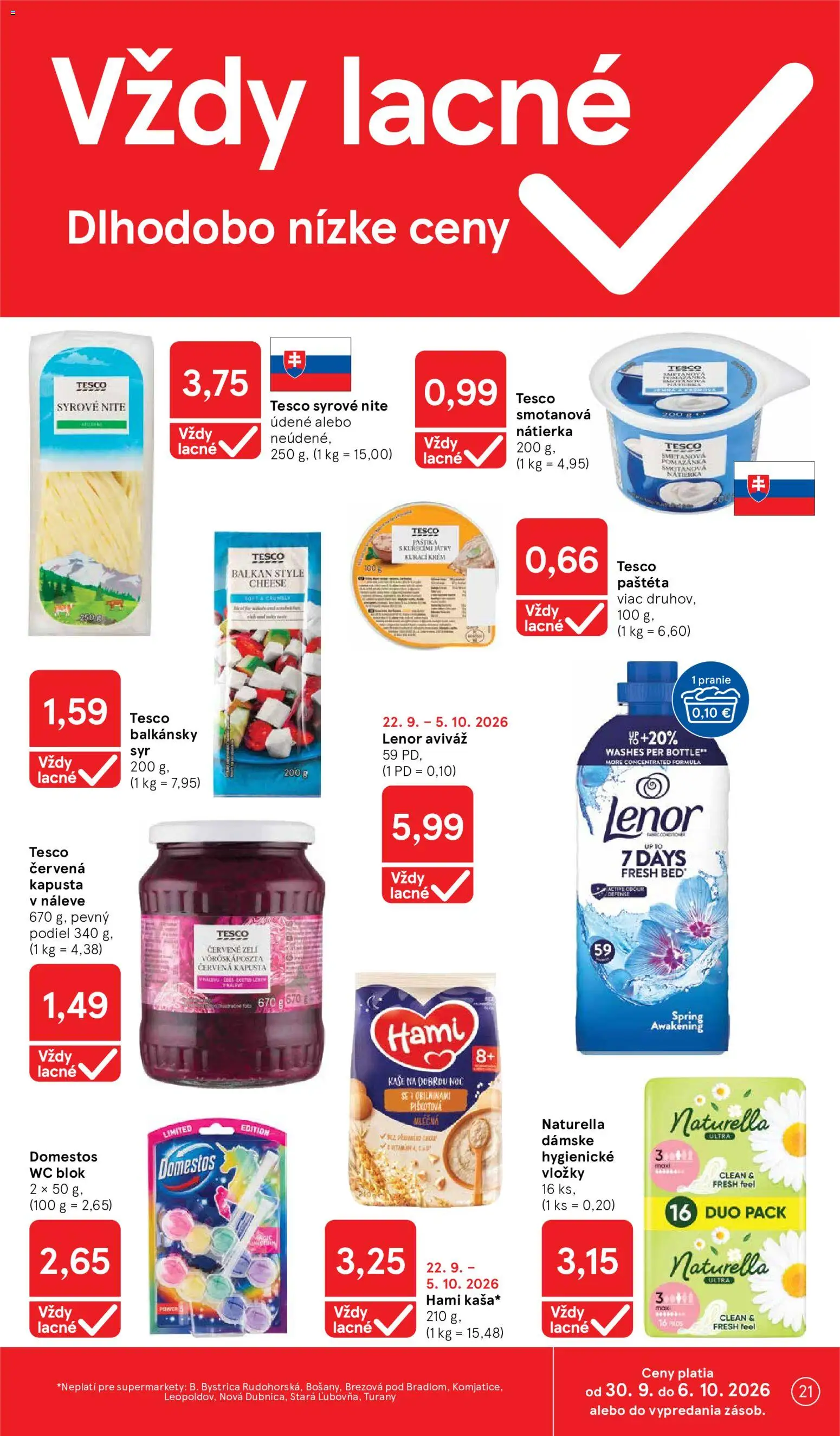 Náhľad Tesco letáku platného od 30.09.2026