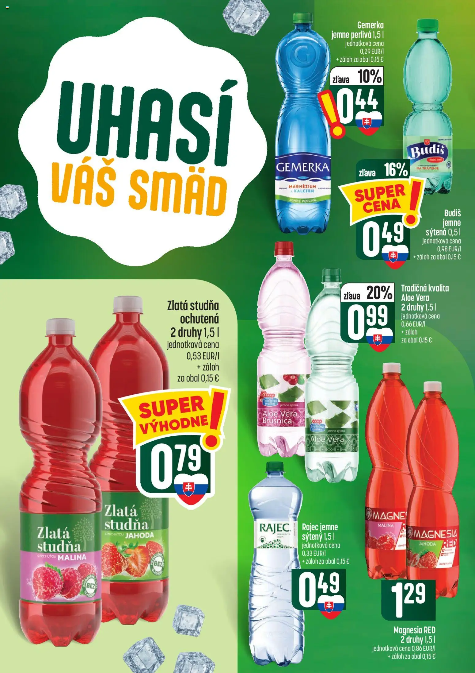Náhľad COOP Jednota letáku platného od 01.10.2026 - Rajec, Aloe Vera, Budiš, Magnesia, Gemerka