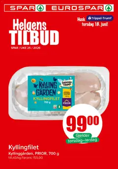 Forhåndsvis Spar Helgens Tilbud fra butikk Spar gyldig fra 18/06/2026