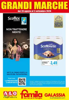 Anteprima dell'opuscolo Galassia volantino Supermercati Grandi Marche dal negozio Galassia valido da 20/08/2026