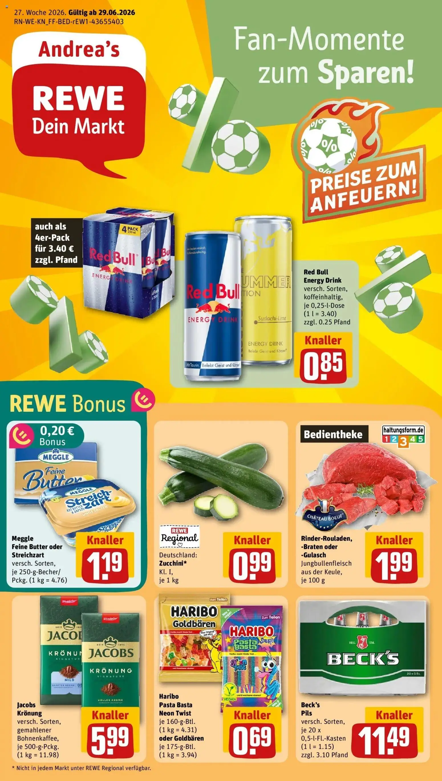 Vorschau von dem Prospekt des Geschäftes Rewe, gültig ab dem 28.06.2026