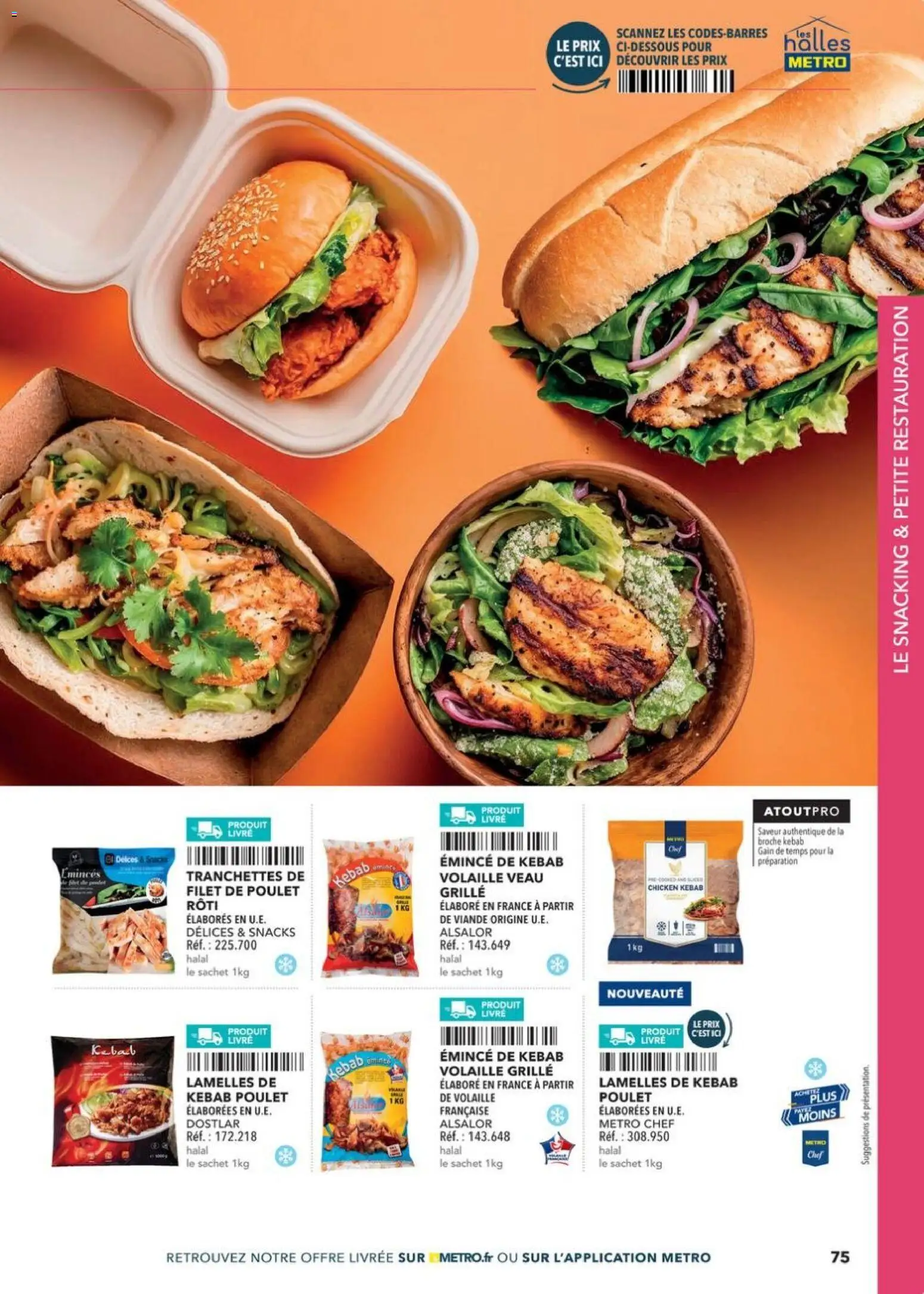 Prévisualisation de Boulangers Pâtissiers du magasin METRO formulaire valide 30/04/2026 - Snacks, Livre, Poulet, Viande, Volaille