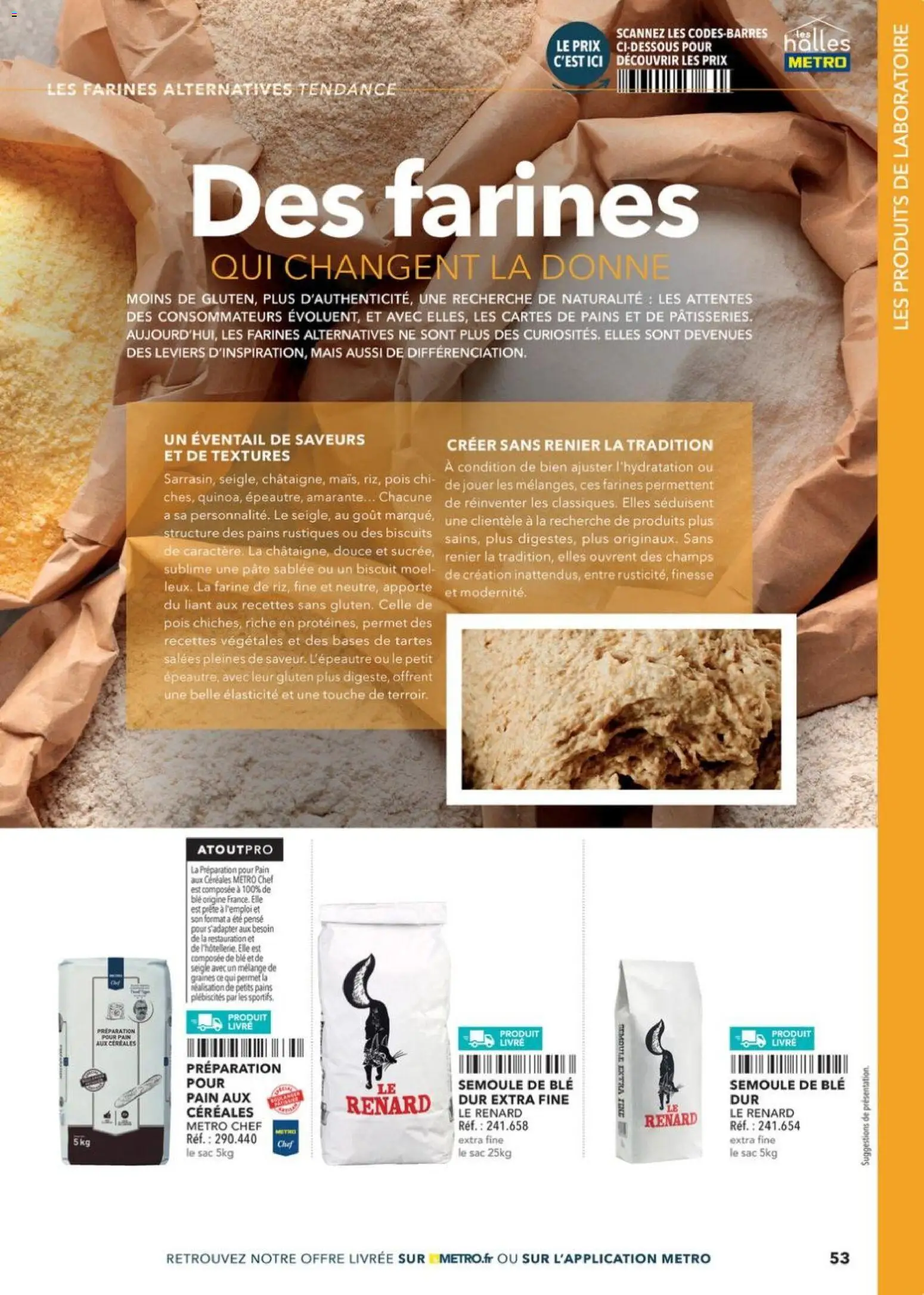 Prévisualisation de Boulangers Pâtissiers du magasin METRO formulaire valide 30/04/2026 - Livre, Pain, Mais, Pâte, Biscuits, Semoule, Farine, Blé