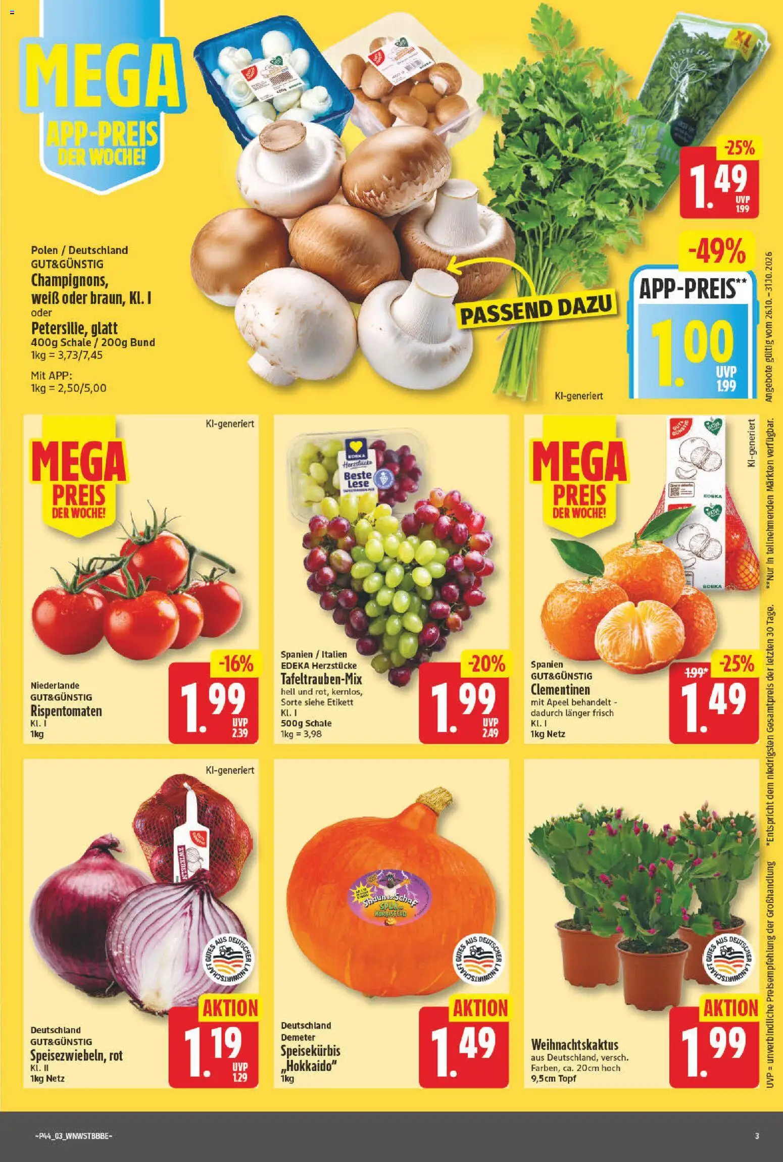 Vorschau von dem Prospekt des Geschäftes NP Discount, gültig ab dem 26.10.2026