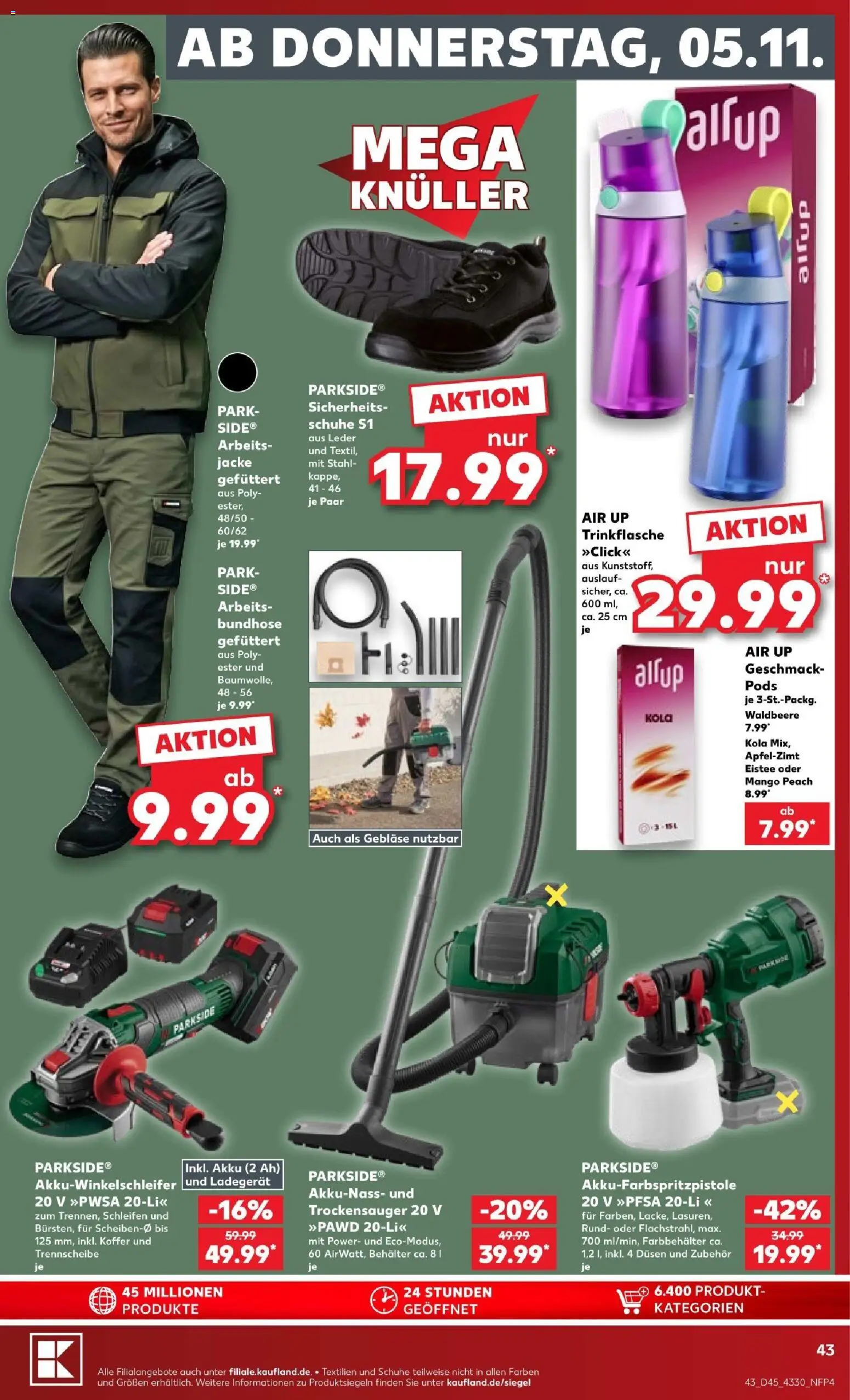 Vorschau von dem Prospekt des Geschäftes Kaufland, gültig ab dem 02.11.2026 - Mango, Koffer, Jacke, Ladegerät