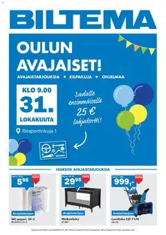 Kaupan Biltema Biltema tarjoukset Oulu esikatselu, voimassa 31/10/2026